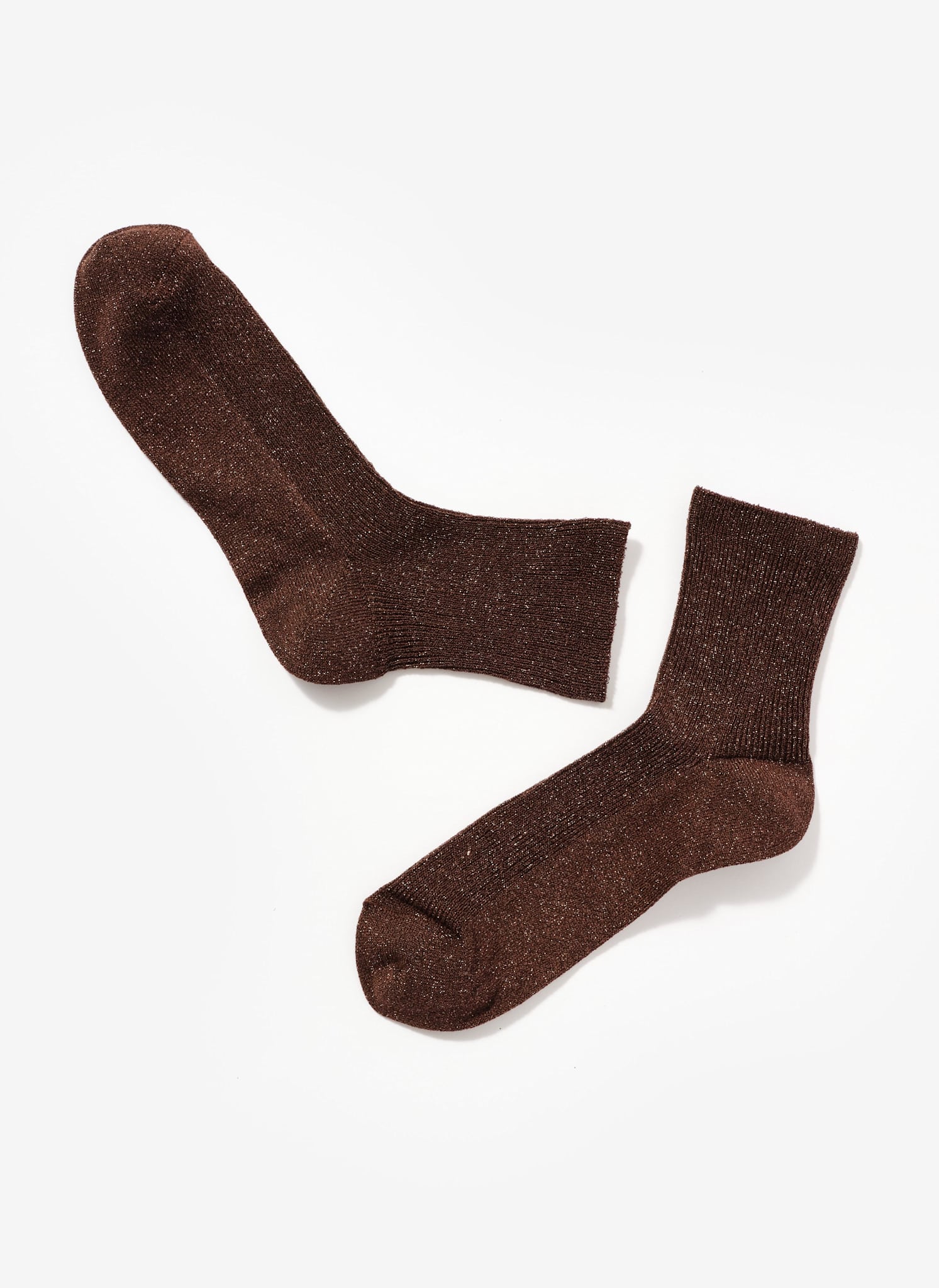 Brown Glitter Socks - Image 2
