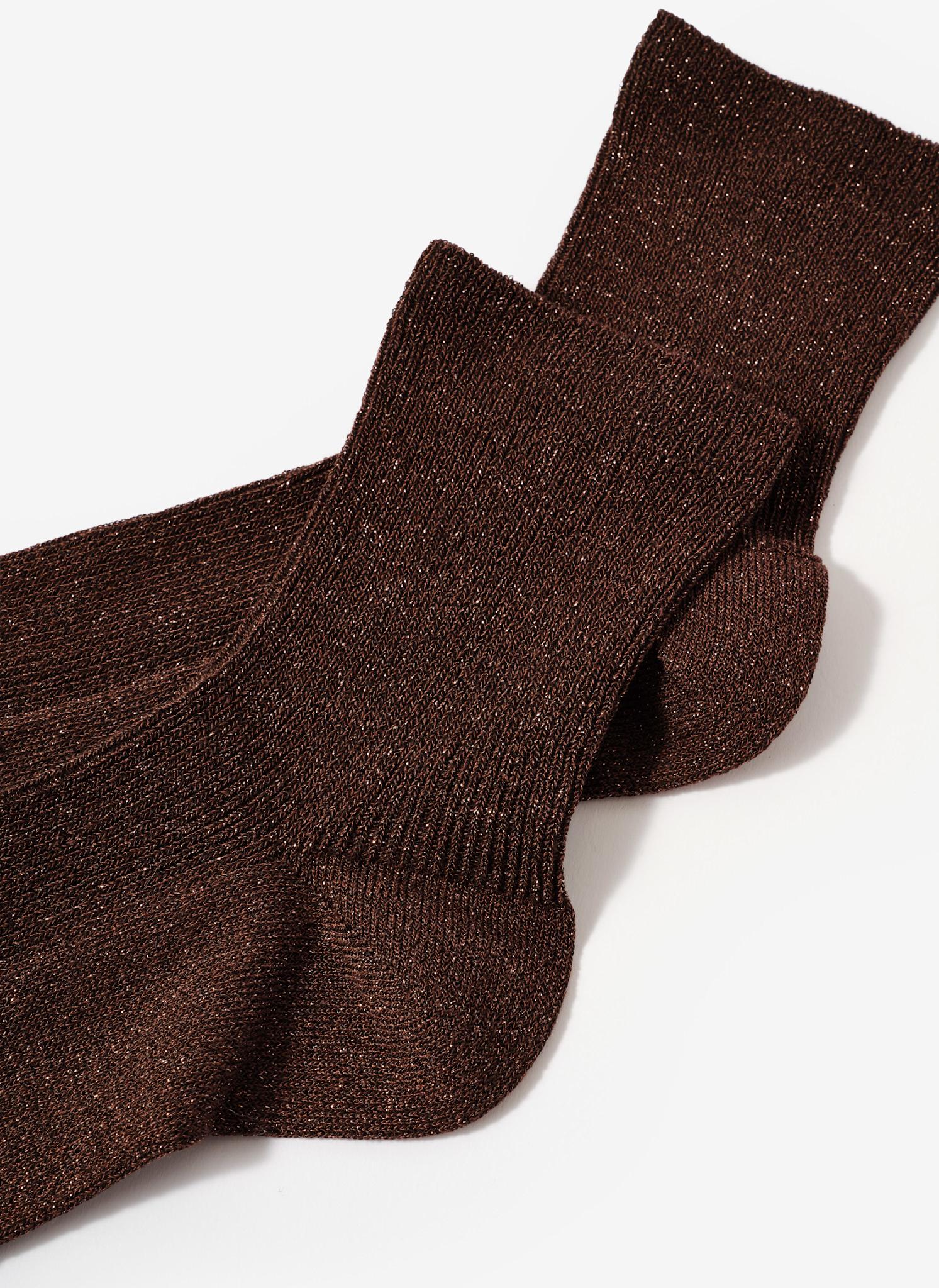 Brown Glitter Socks - Image 3