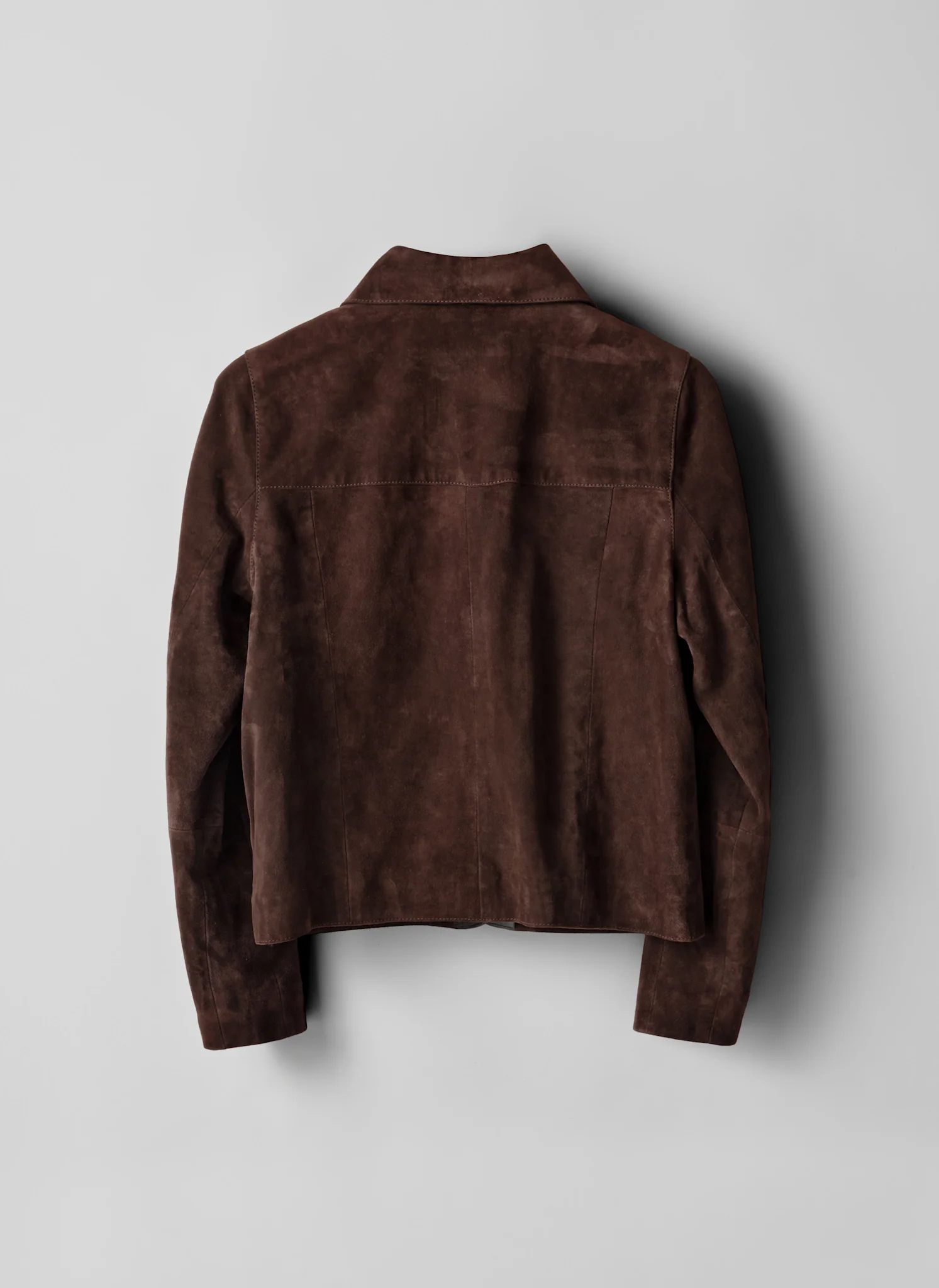 Brown Suede Pocket Detail Jacket - Image 8