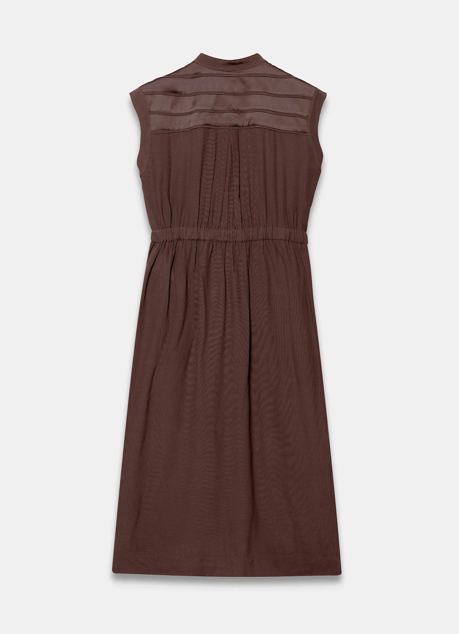 Brown Utility Midi Shirt Dress - Image 8
