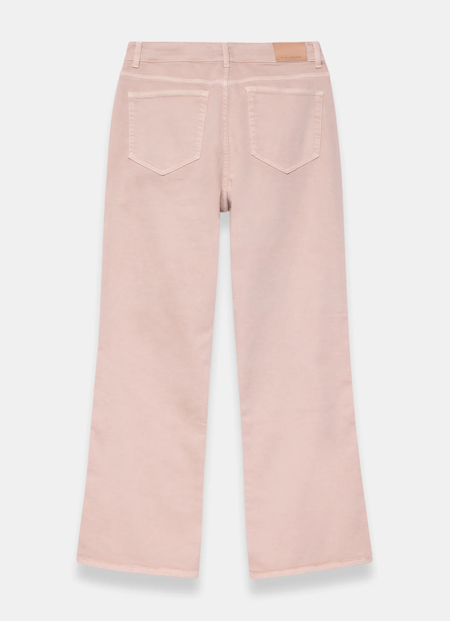 Pink Relaxed Flare Patch Pocket Jeans - Image 7