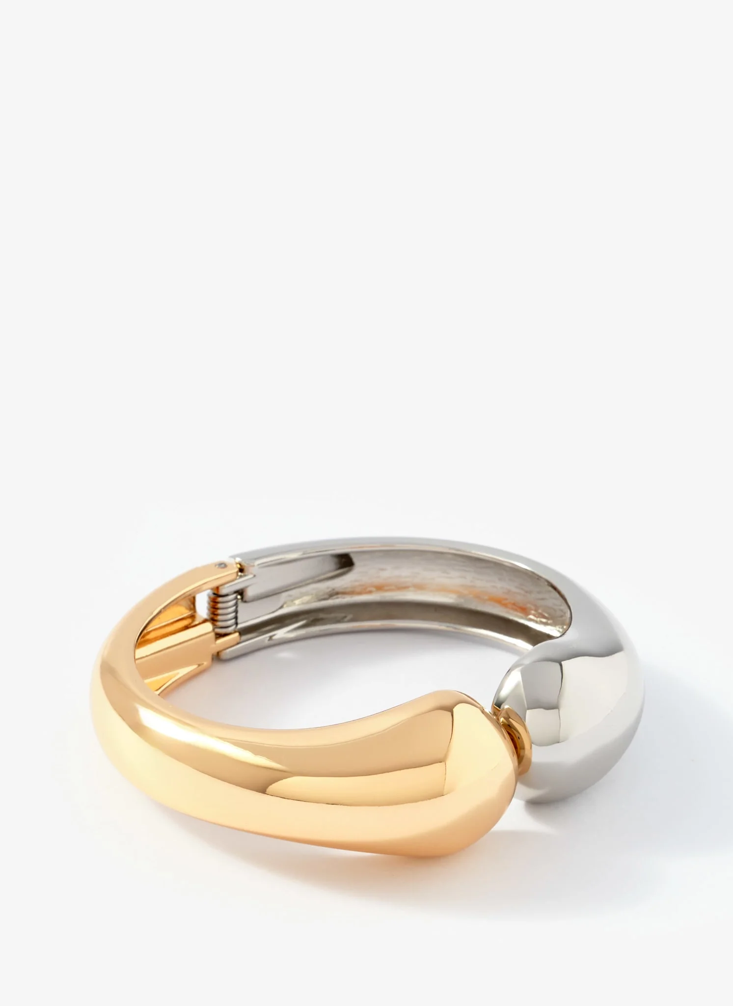 Mixed Metal Clasp Cuff - Image 2