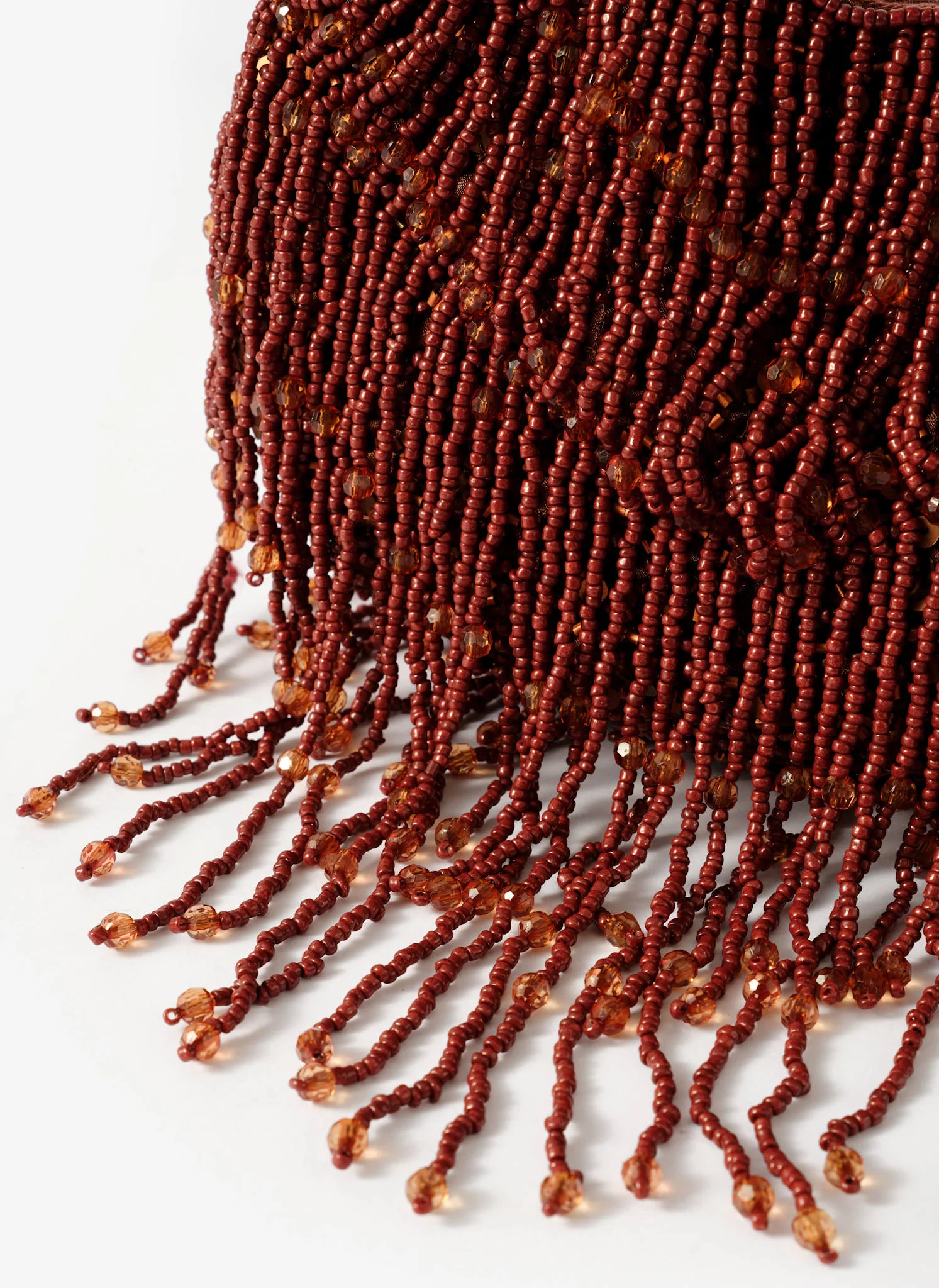 Cleo Brown Beaded Shoulder Bag - Image 4