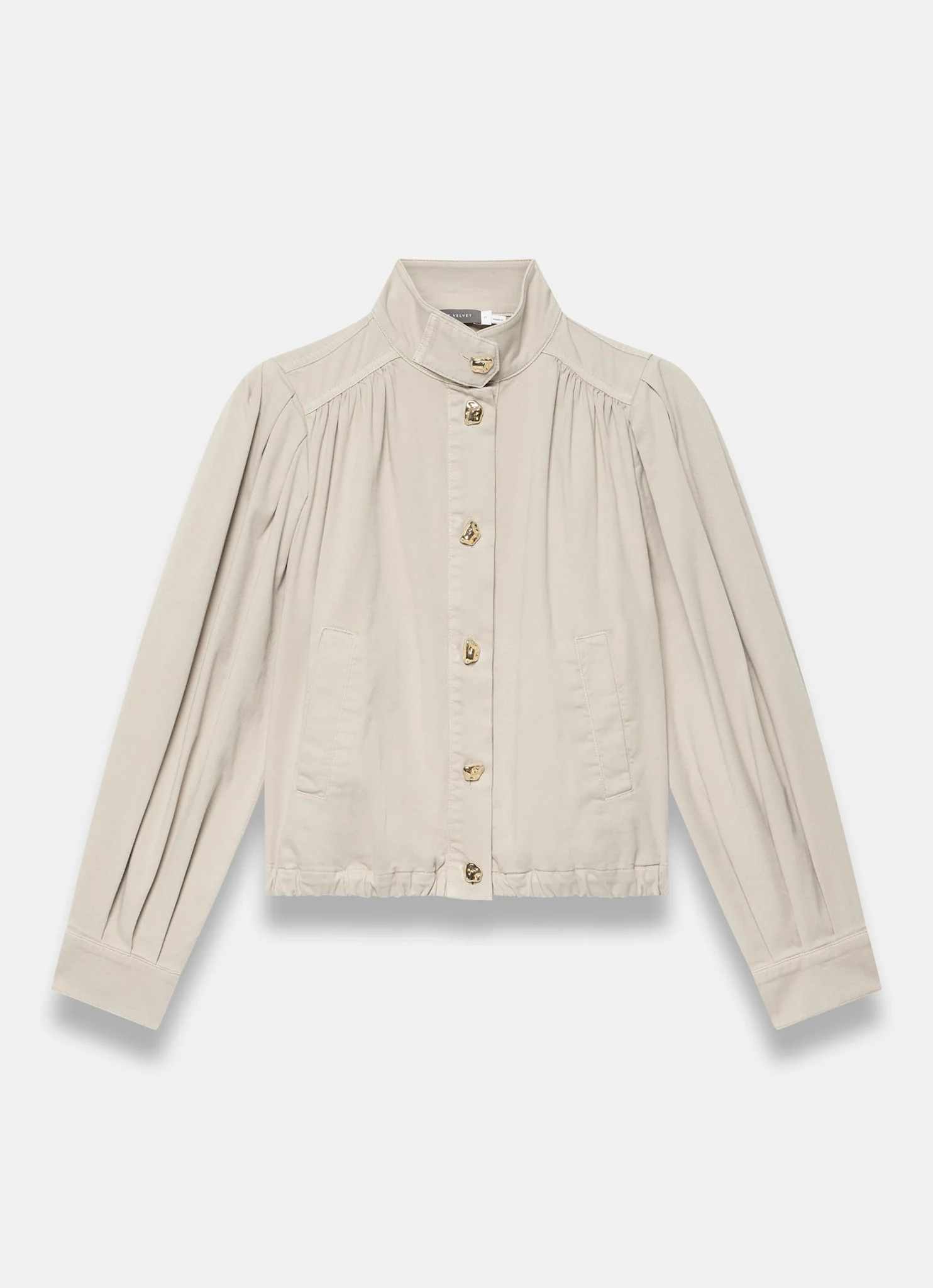 Neutral Cotton Blend Jacket - Image 7