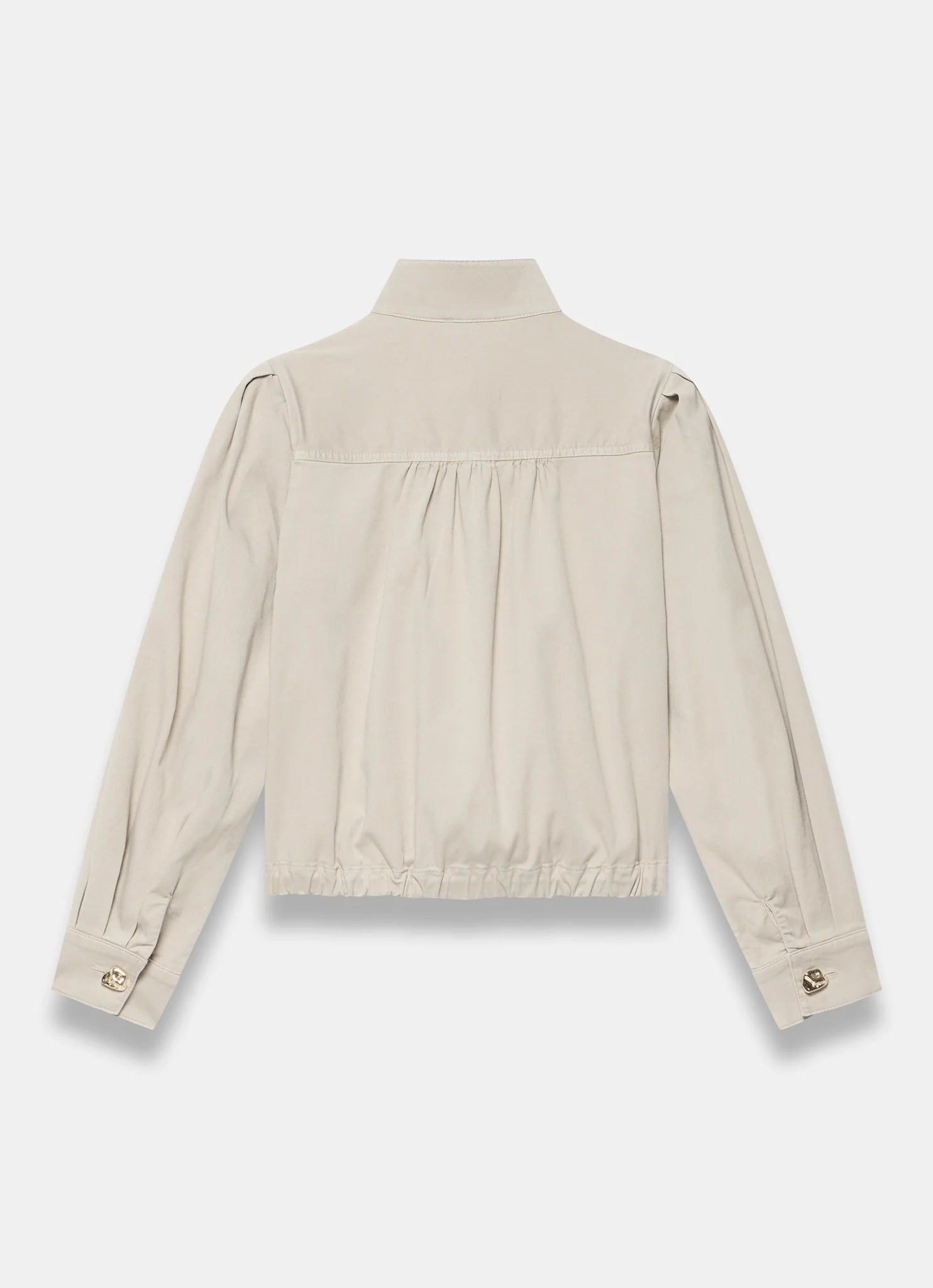 Neutral Cotton Blend Jacket - Image 8