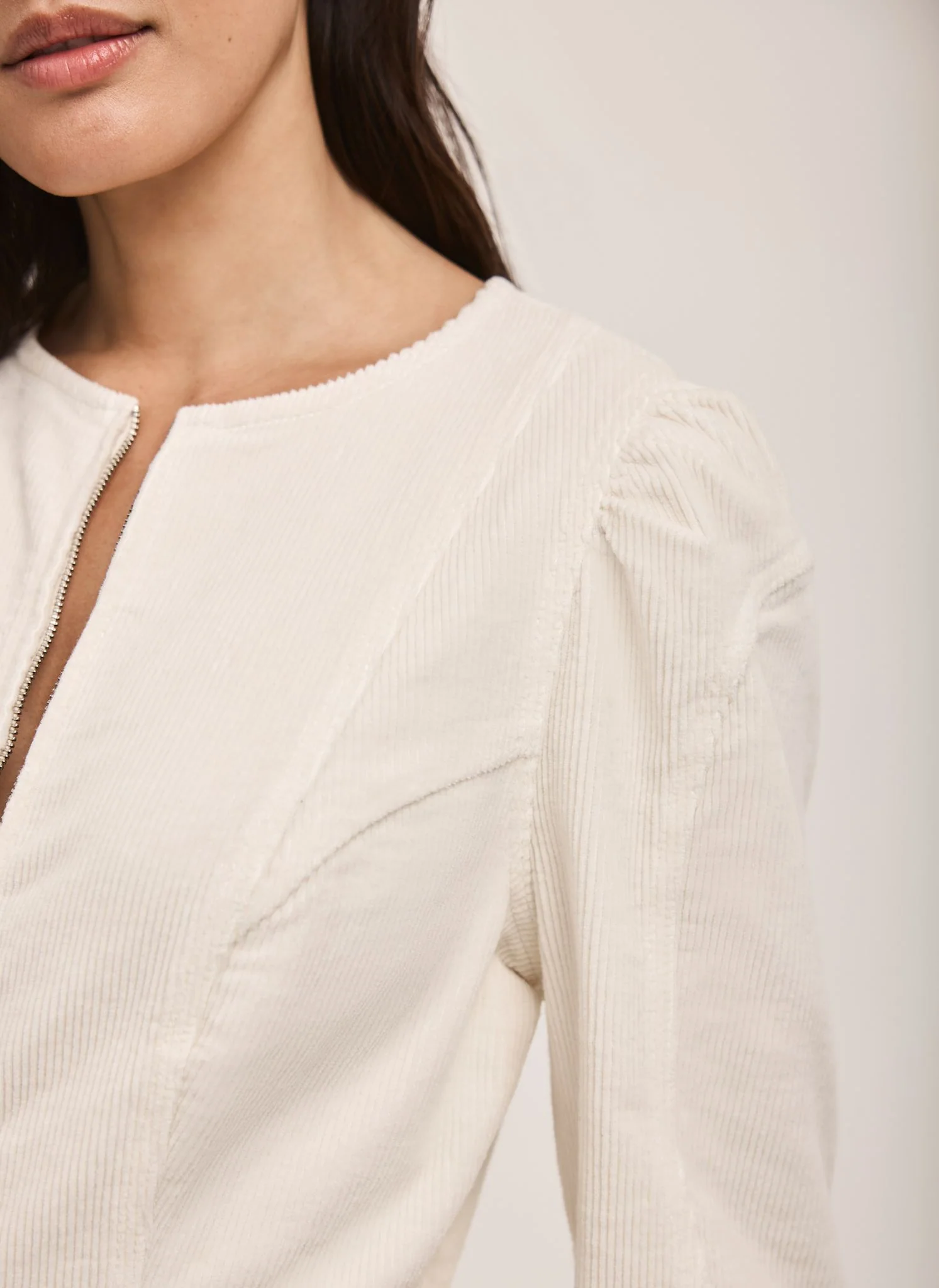Cream Corduroy Jumpsuit - Image 6