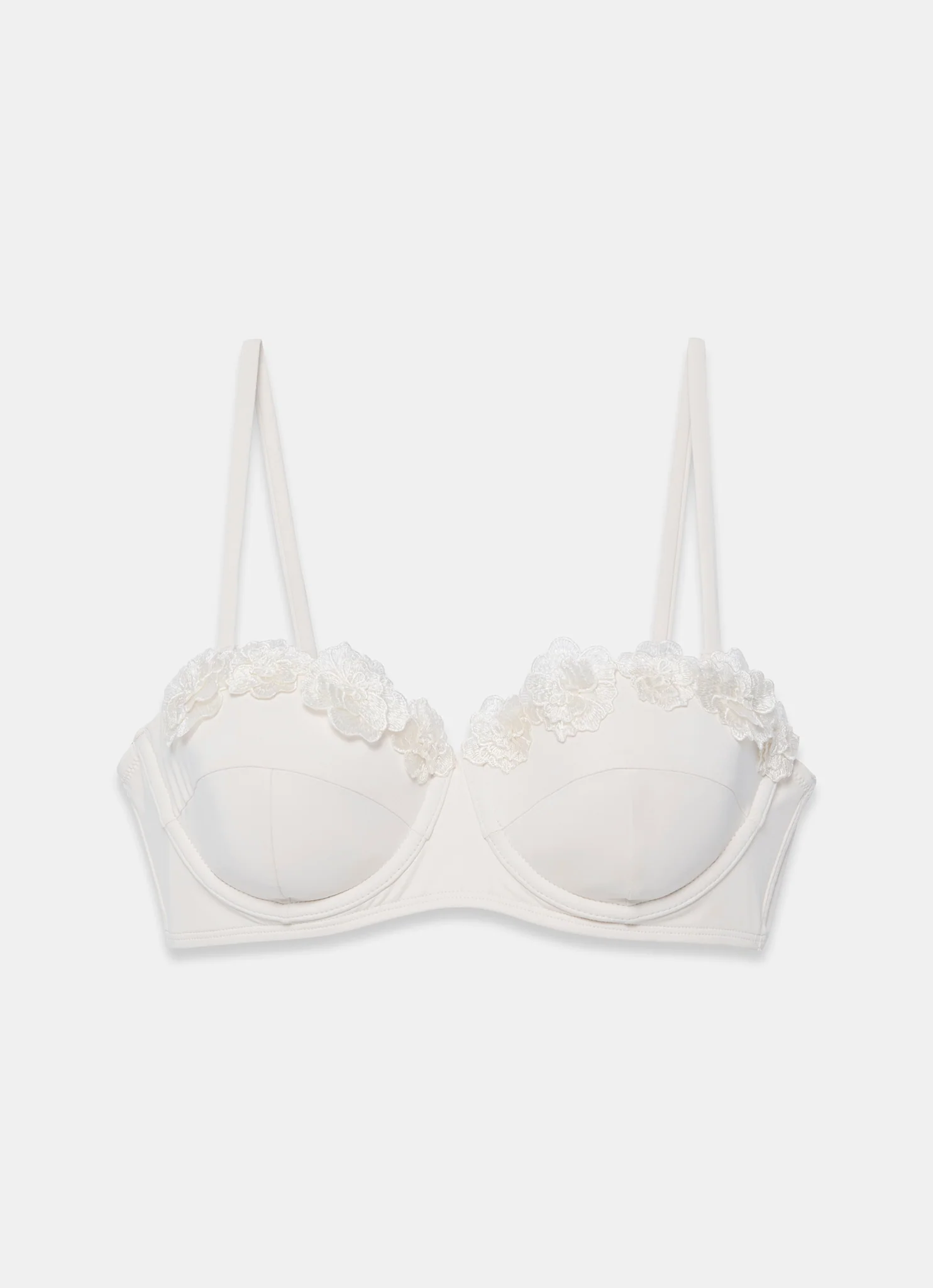 Cream Floral Bikini Top - Image 7