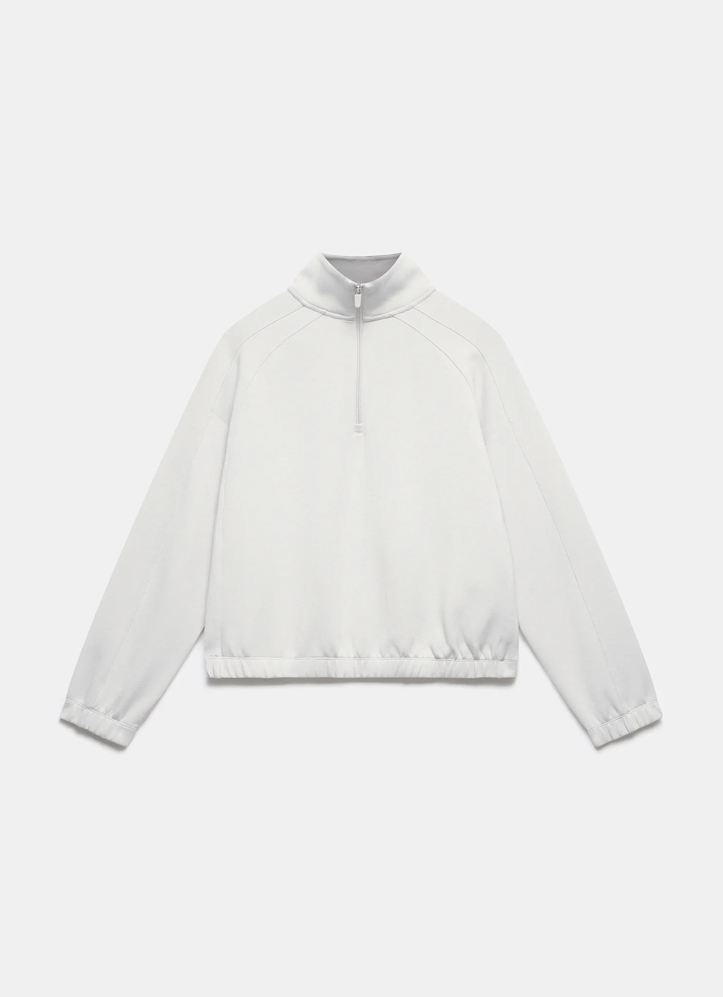 Cream Super Soft Zip Up Sweatshirt - Image 7