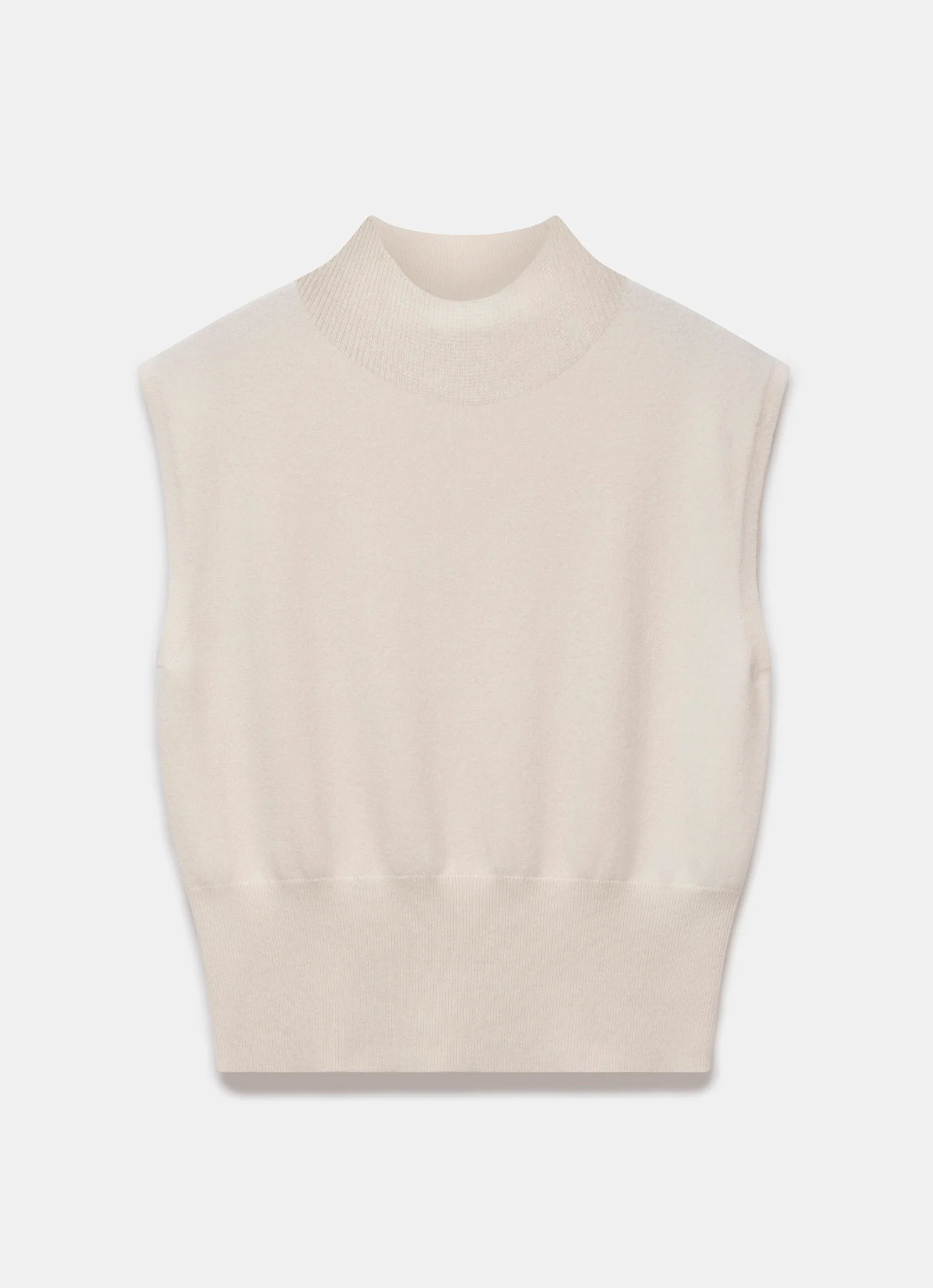 Cream Wool Blend Knit Top - Image 6
