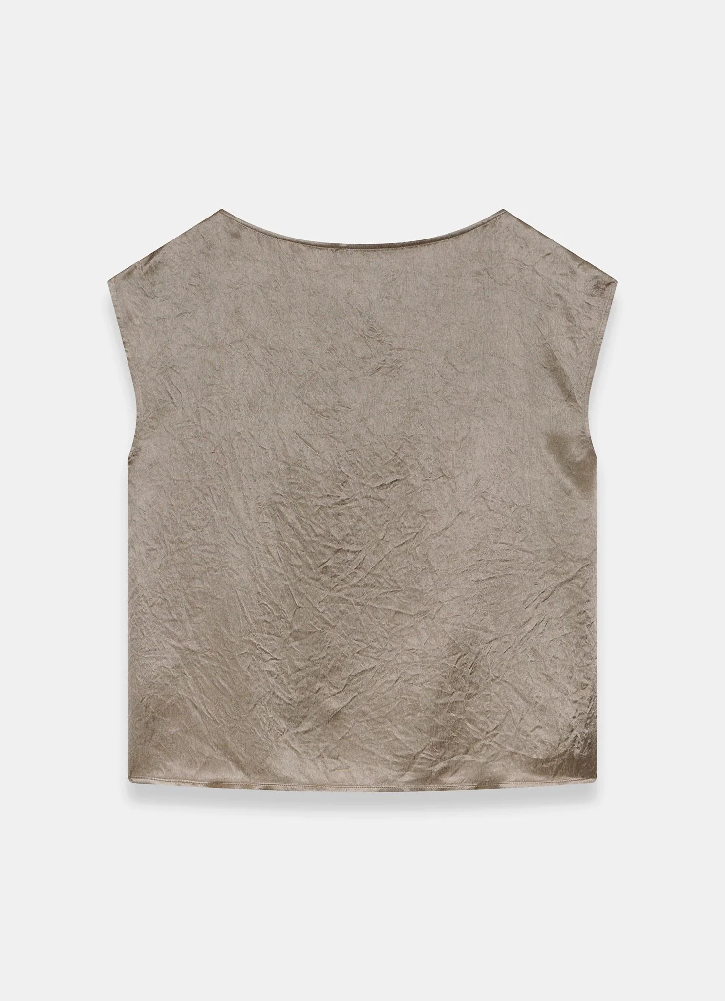 Gold Metallic Satin Top - Image 7