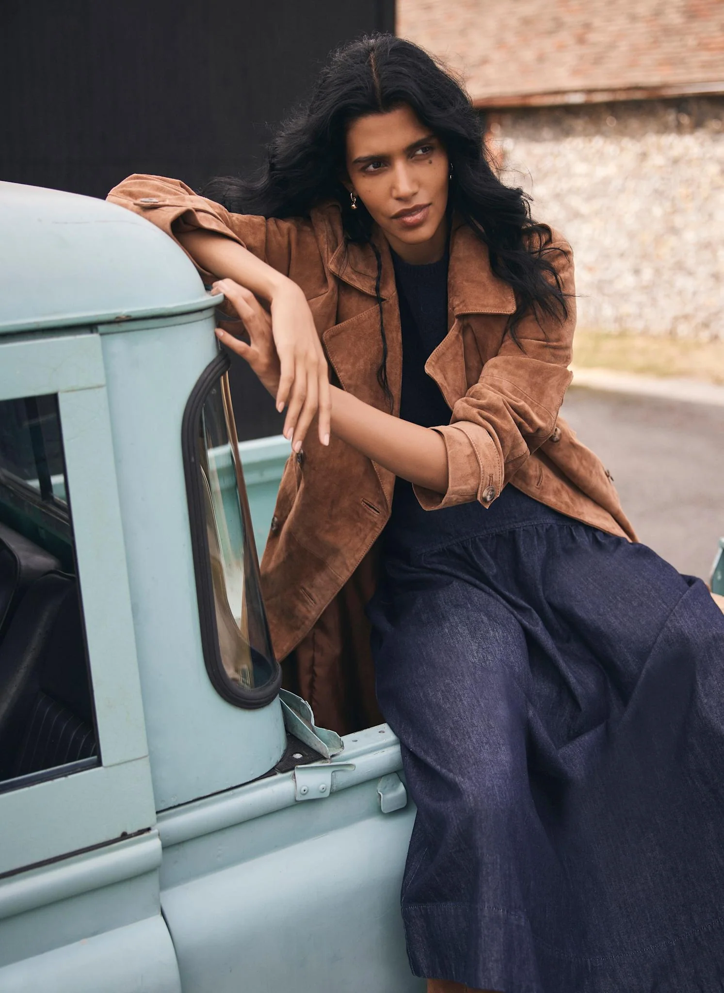 Dark Indigo Denim Maxi Skirt - Image 5