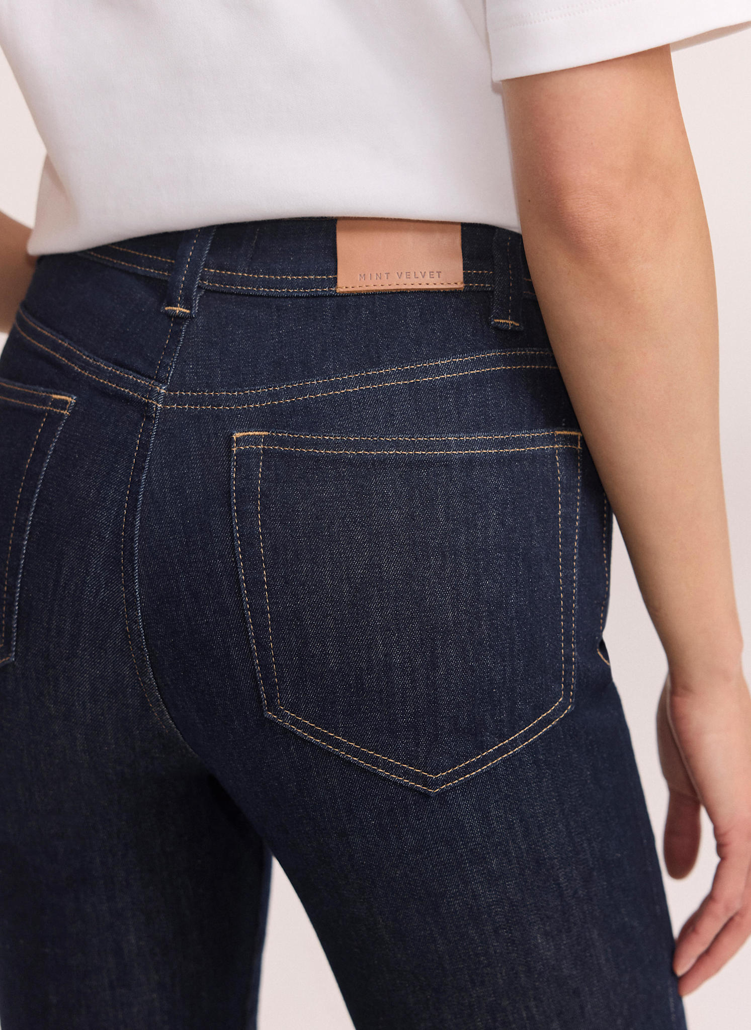 Dark Indigo Sculpting Skinny Jeans - Image 4