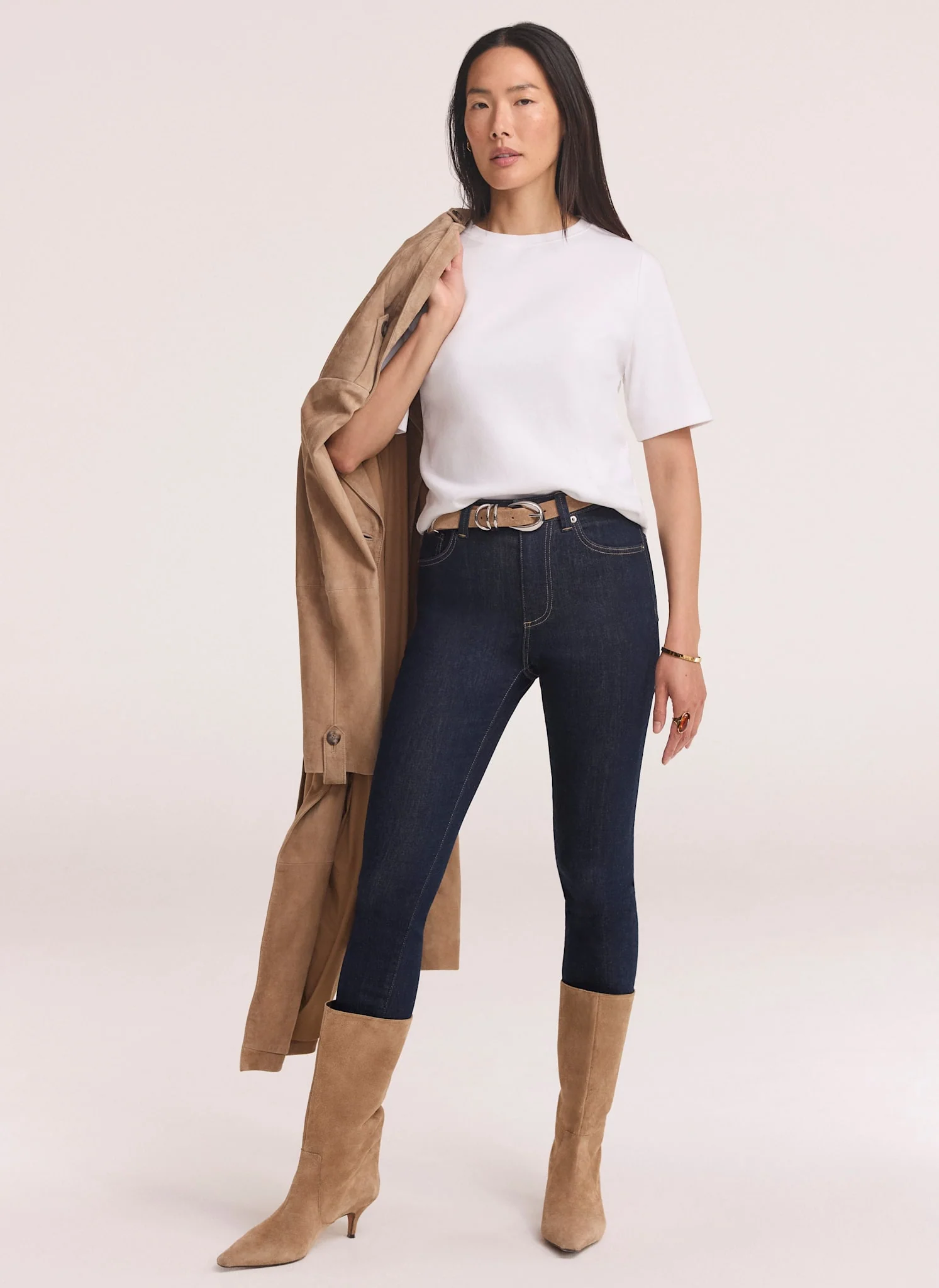Dark Indigo Sculpting Skinny Jeans - Image 5