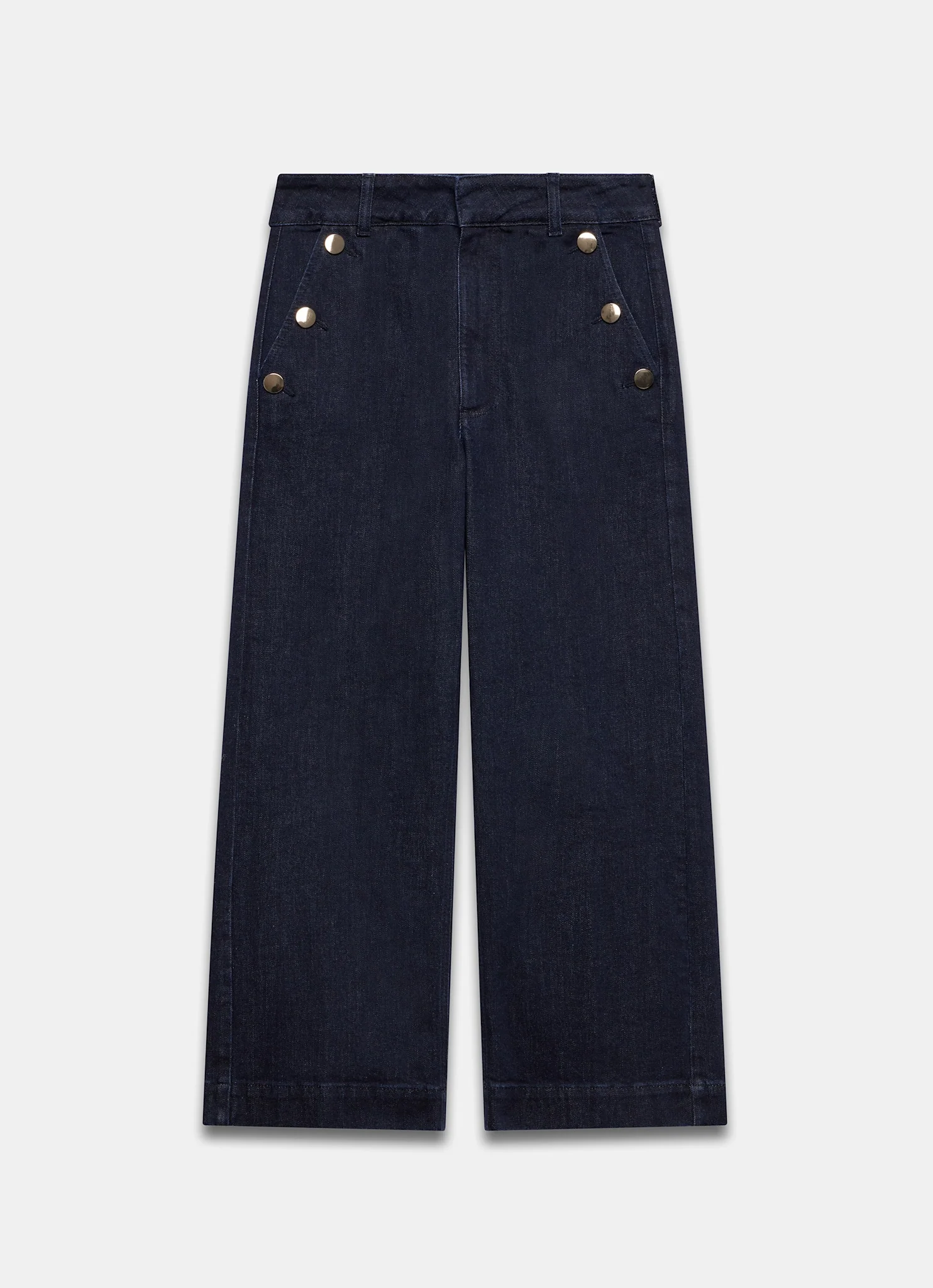 Dark Indigo Cropped Jeans - Image 7