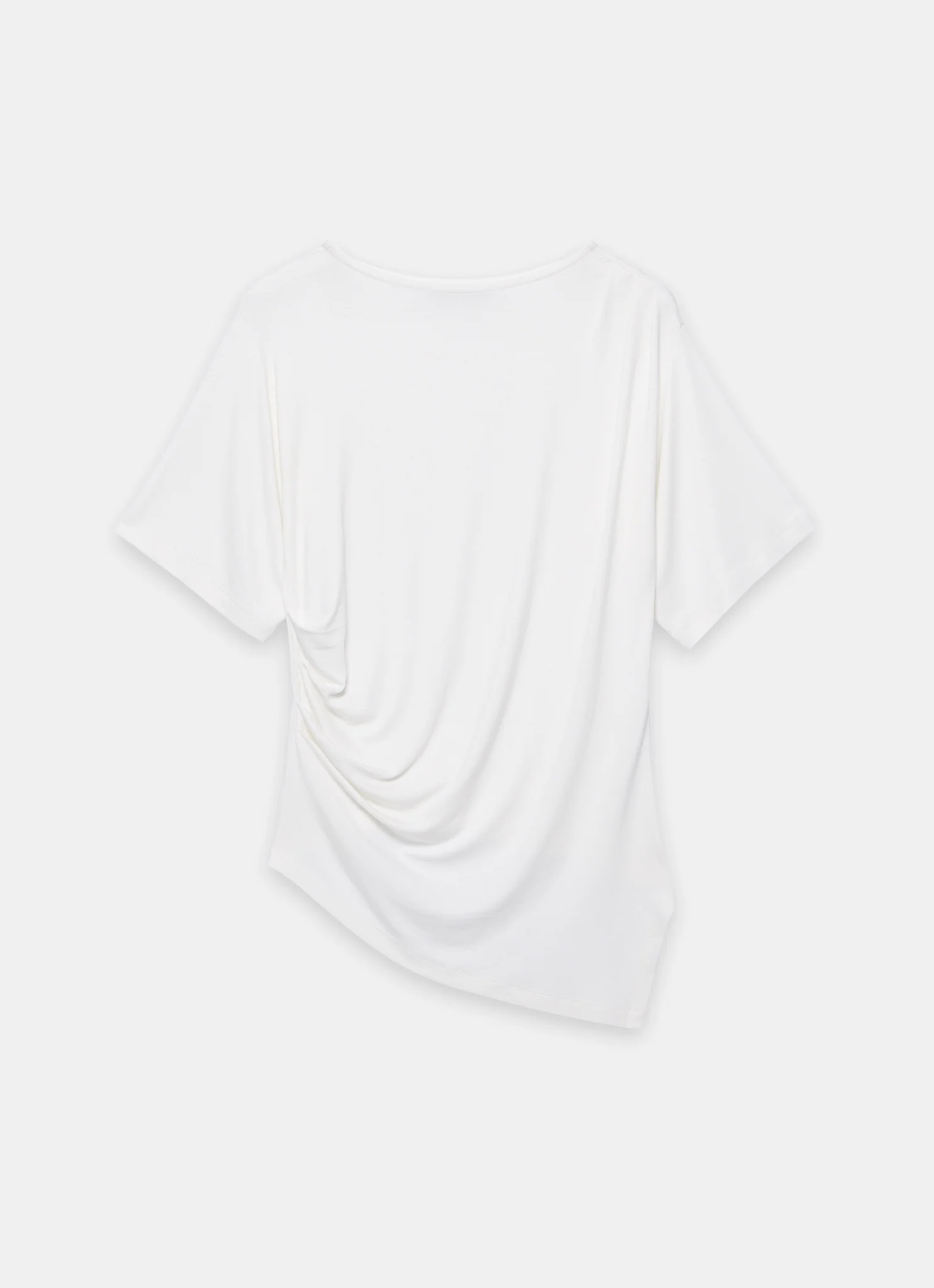 White Draped Asymmetric Top - Image 6
