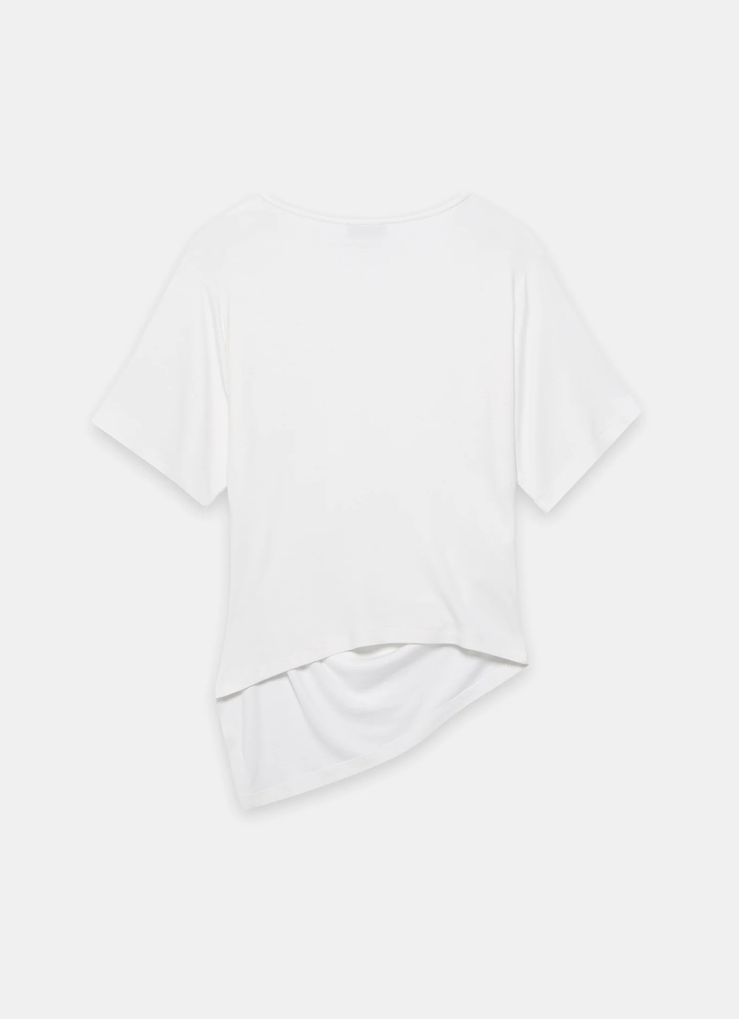 White Draped Asymmetric Top - Image 7