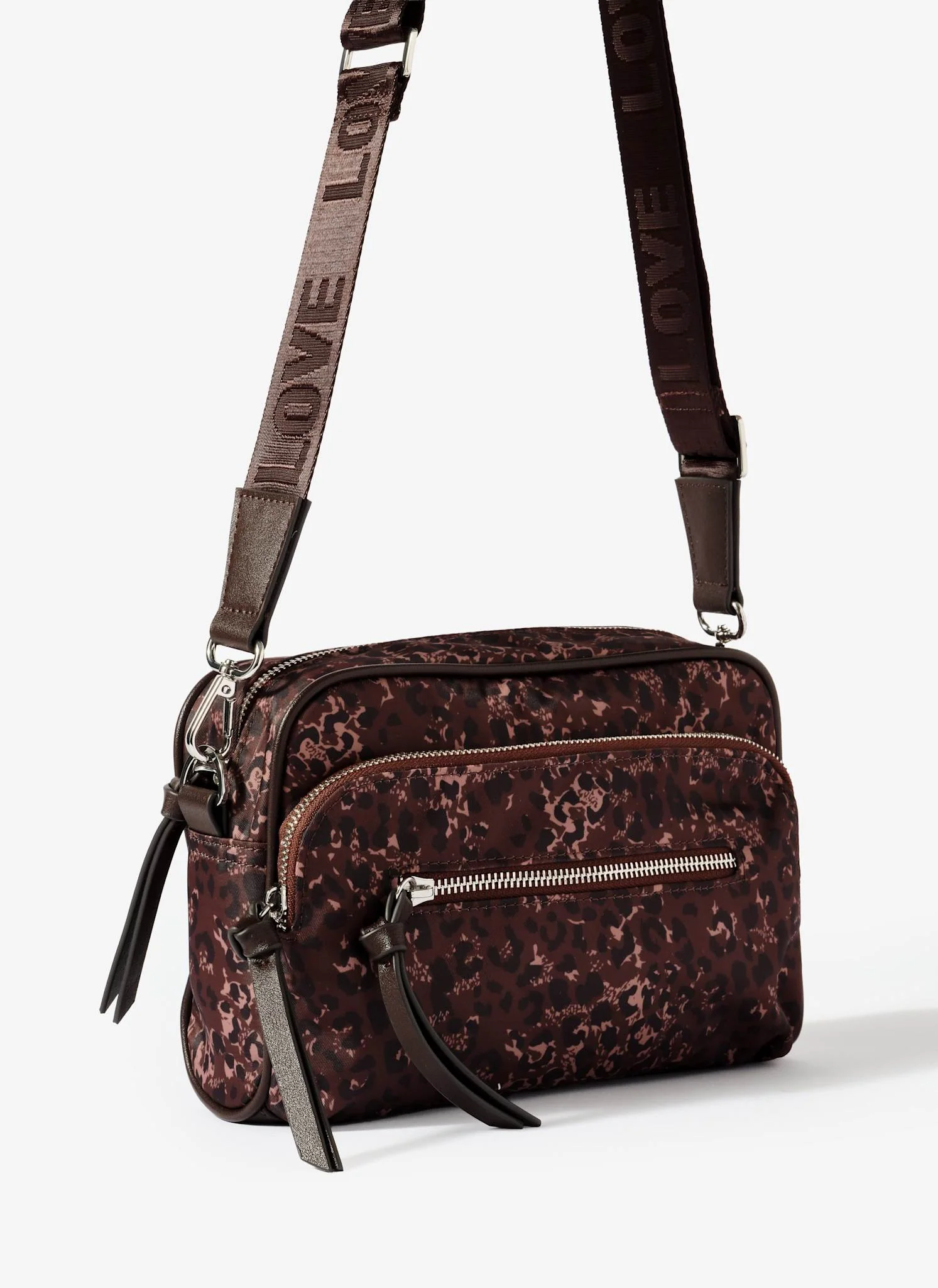 Edie Brown Leopard Print Crossbody Bag - Image 5