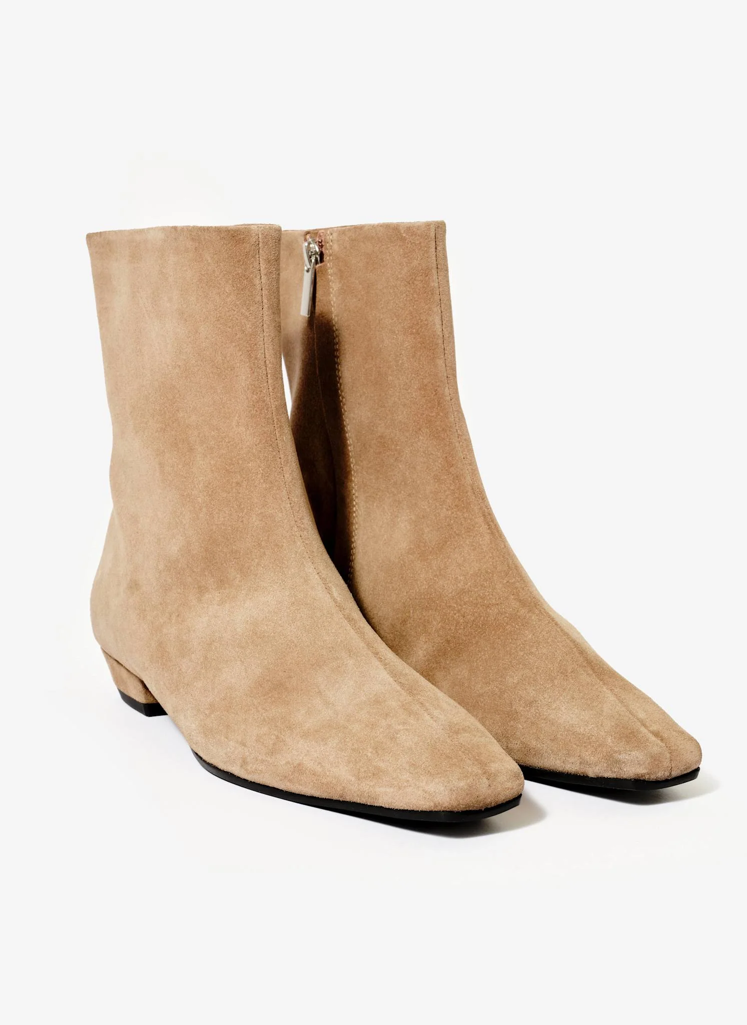Ellis Neutral Suede Ankle Boot - Image 3