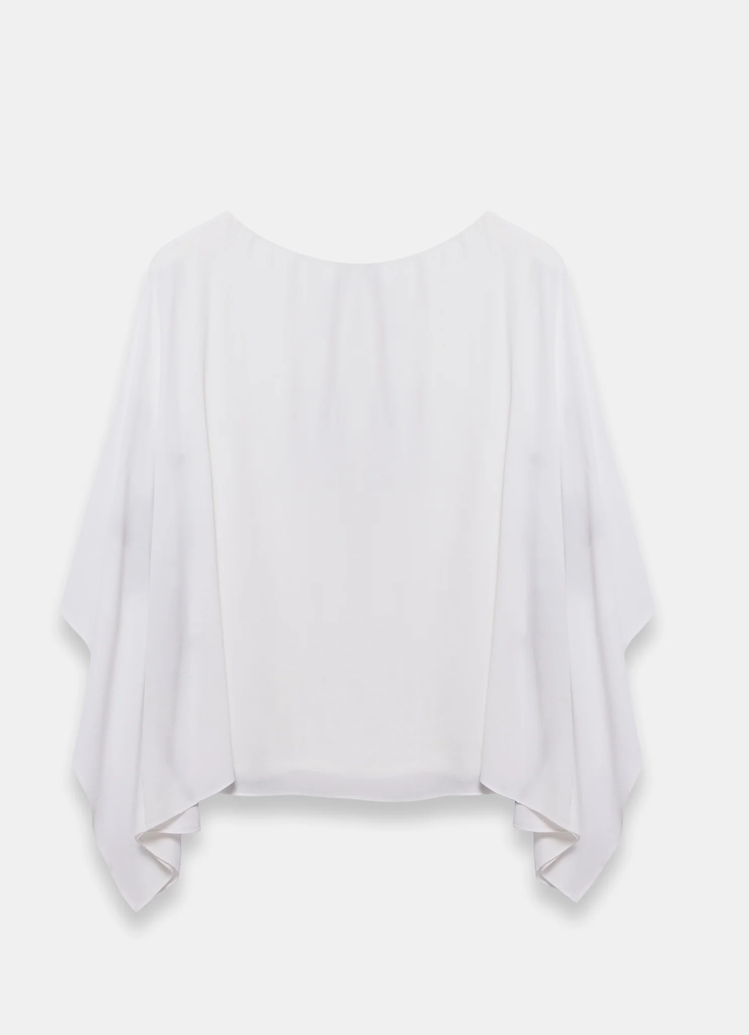 White Print Batwing Top - Image 8