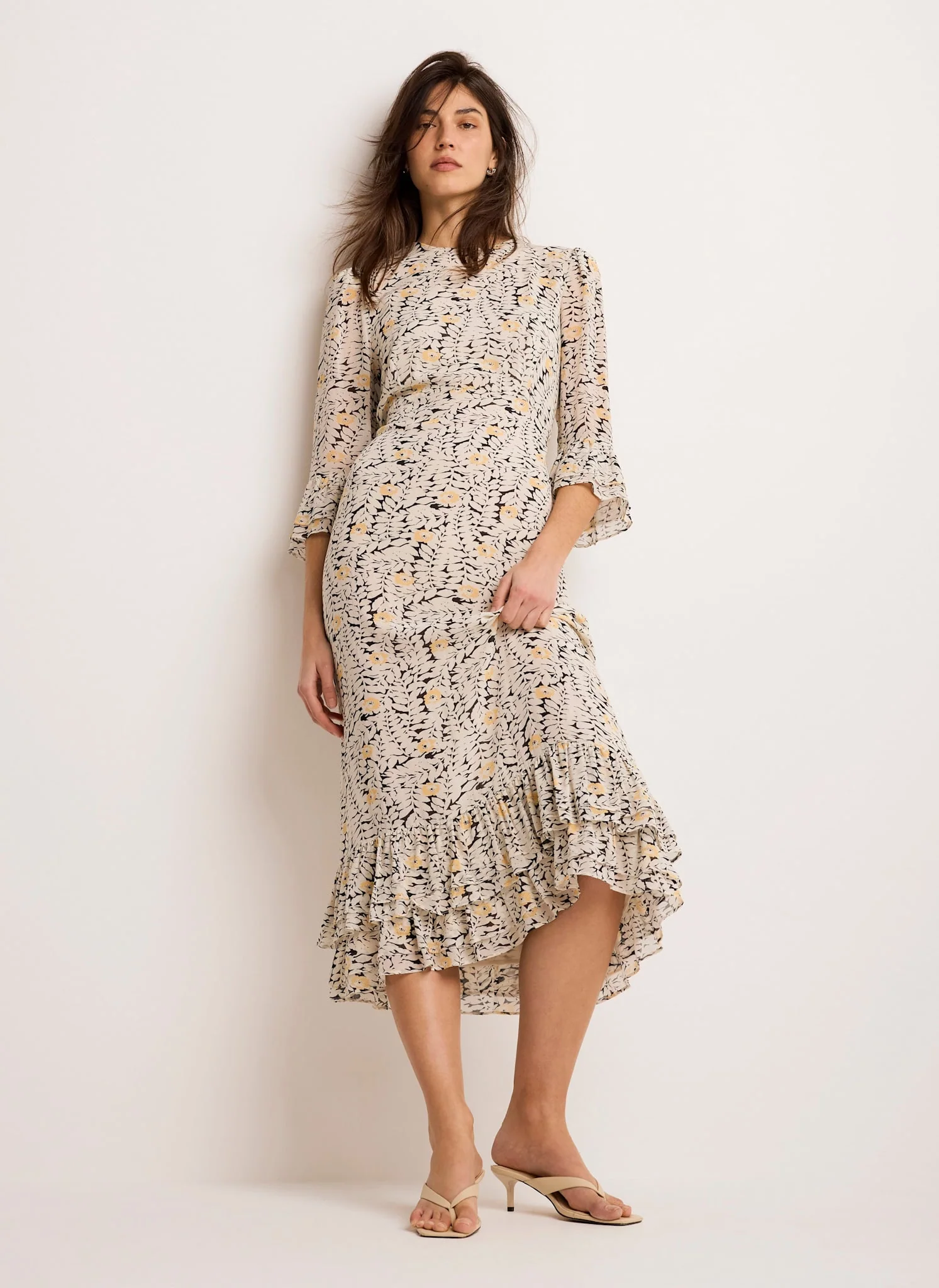 Floral Print Midi Dress - Image 2