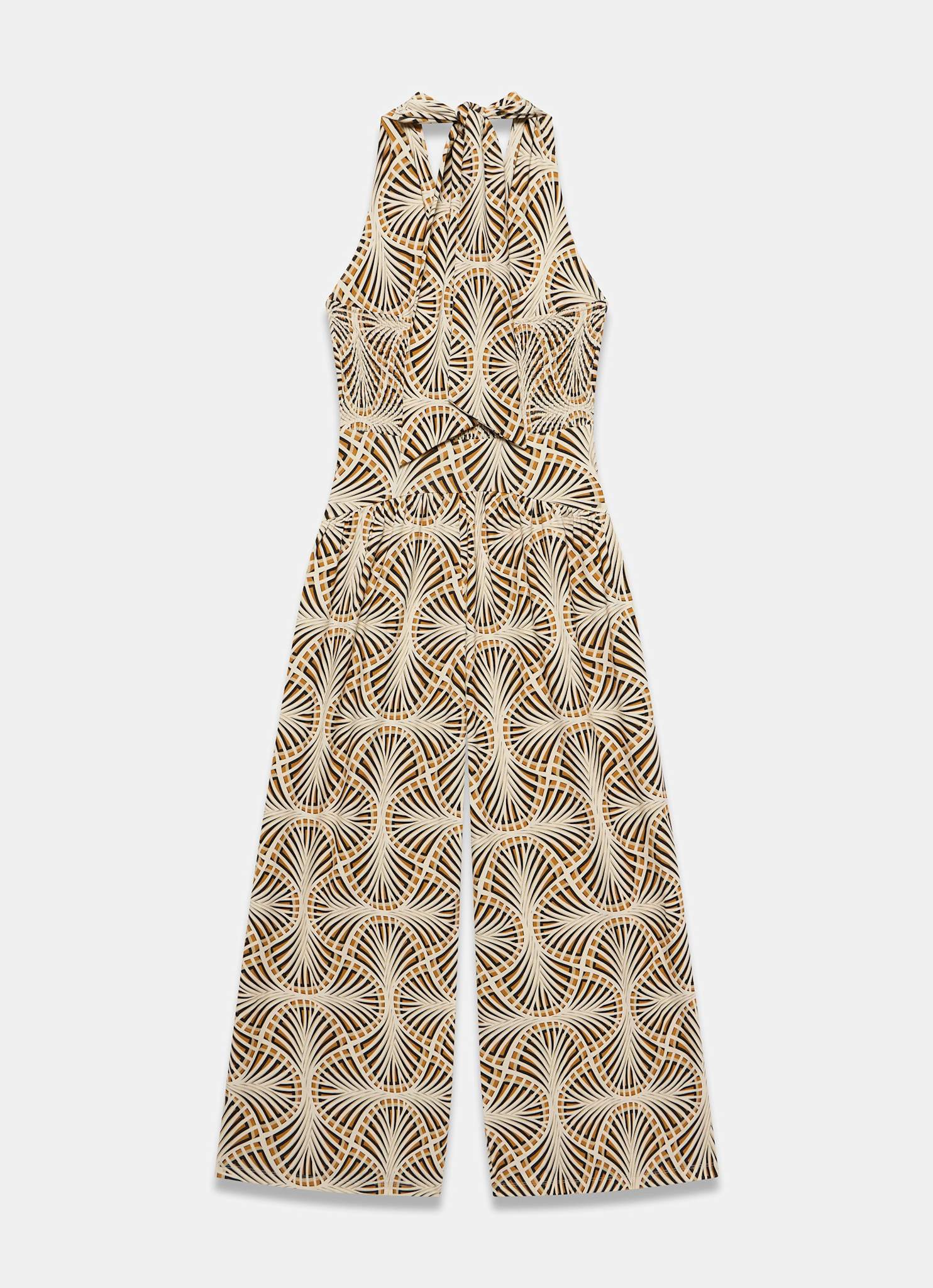 Neutral Geo Print Jumpsuit - Image 7
