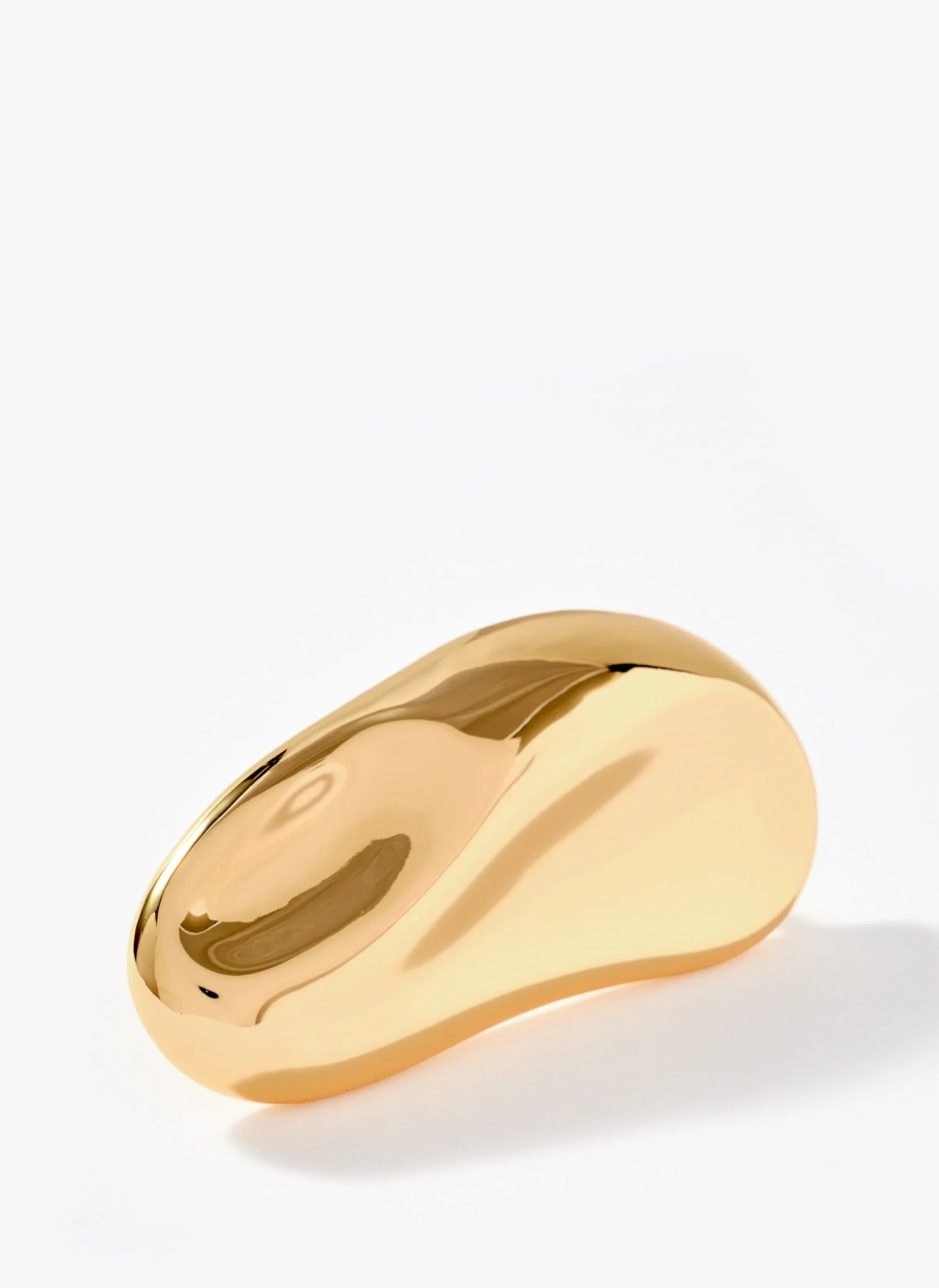 Gold Tone Minimal Brooch - Image 2