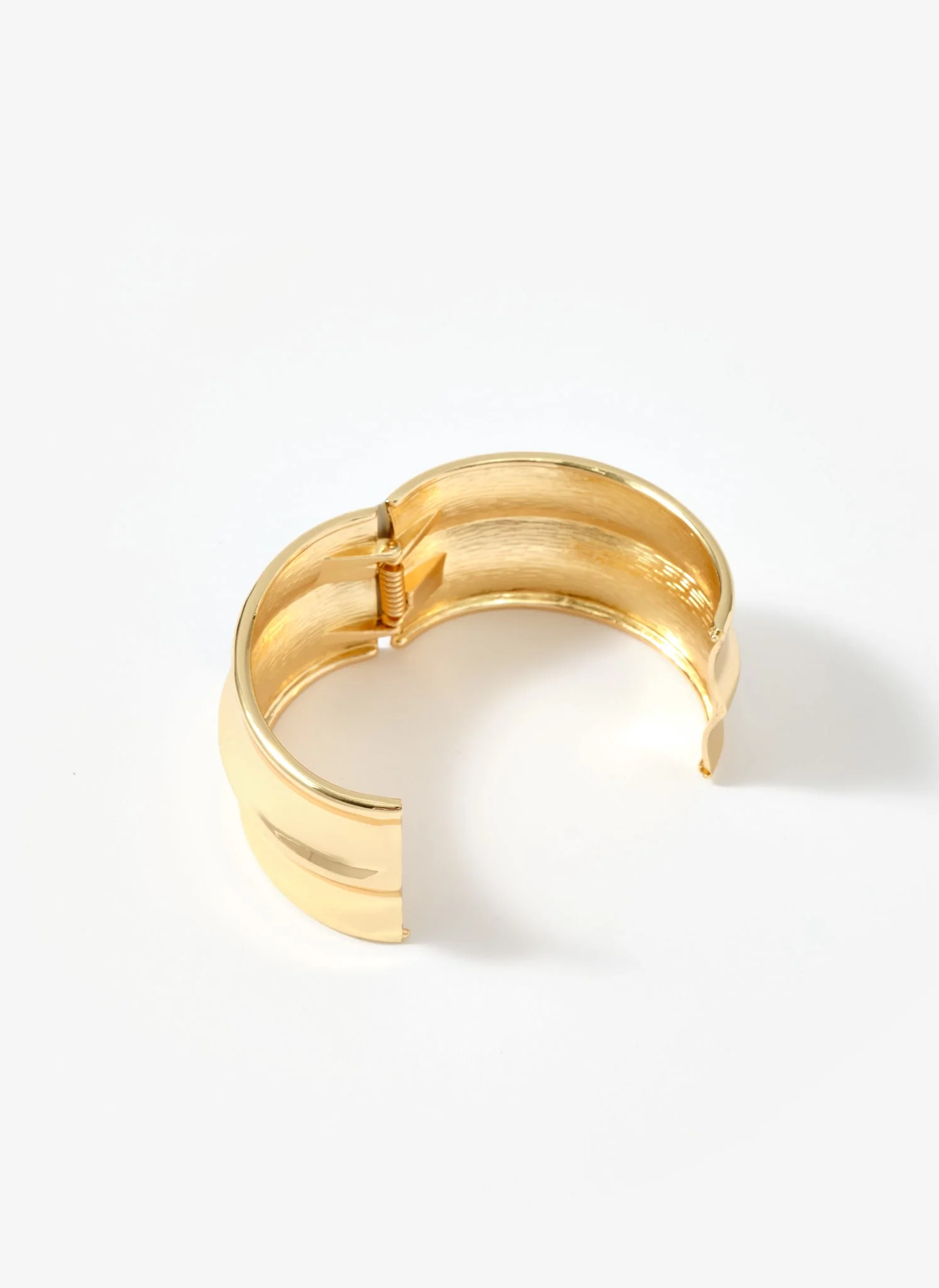Gold Tone Statement Cuff Bracelet - Image 4