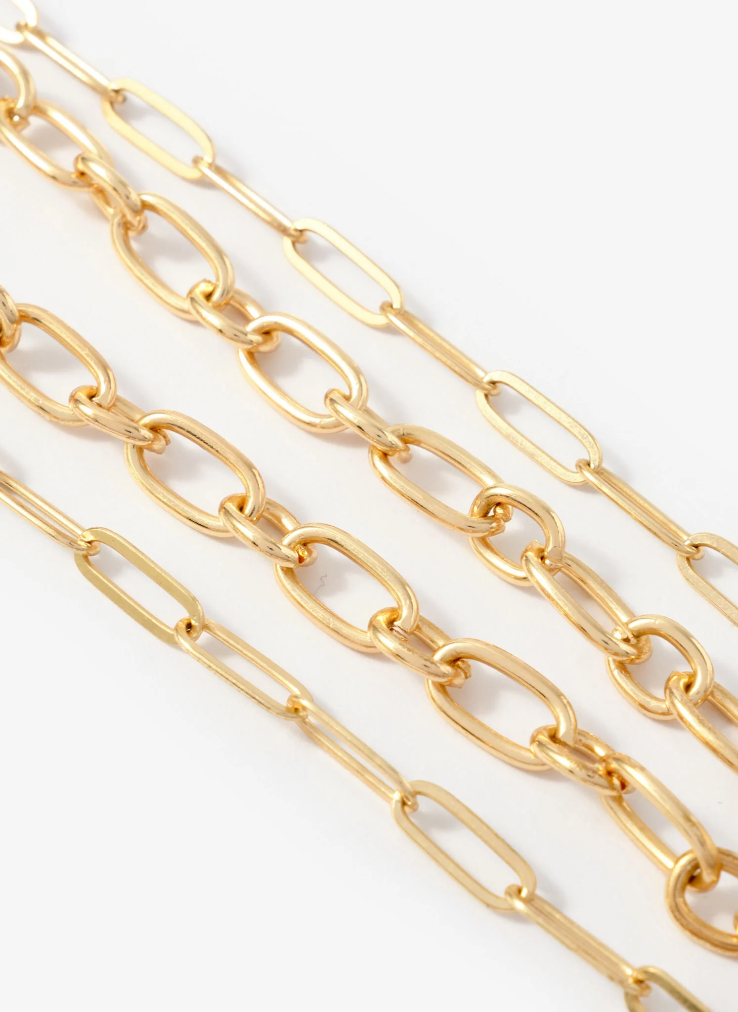 Gold Tone Double Layered Sun Necklace - Image 5
