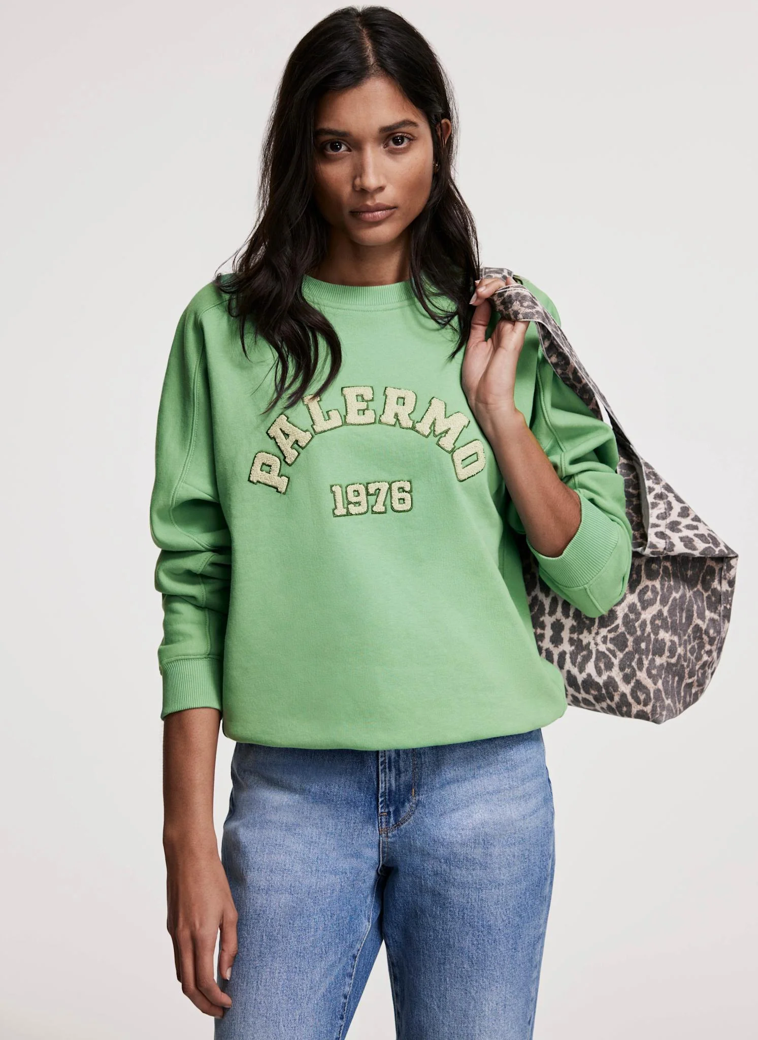 Green Cotton Blend Palermo Sweatshirt - Image 3