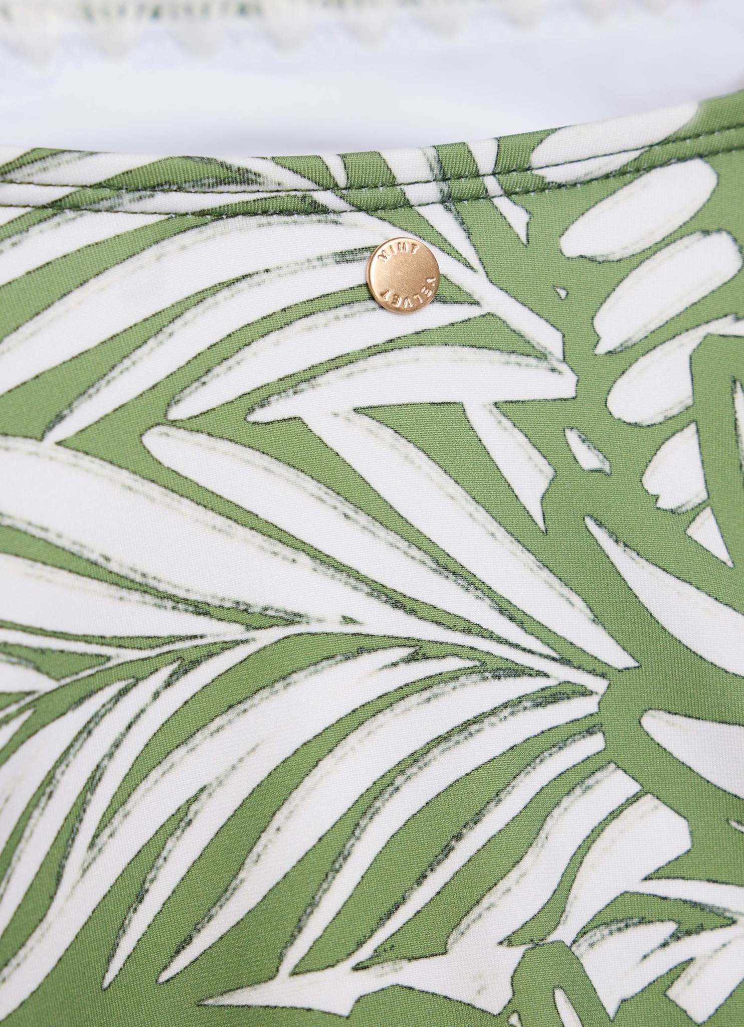 Green Palm Print Swimsuit - Image 8