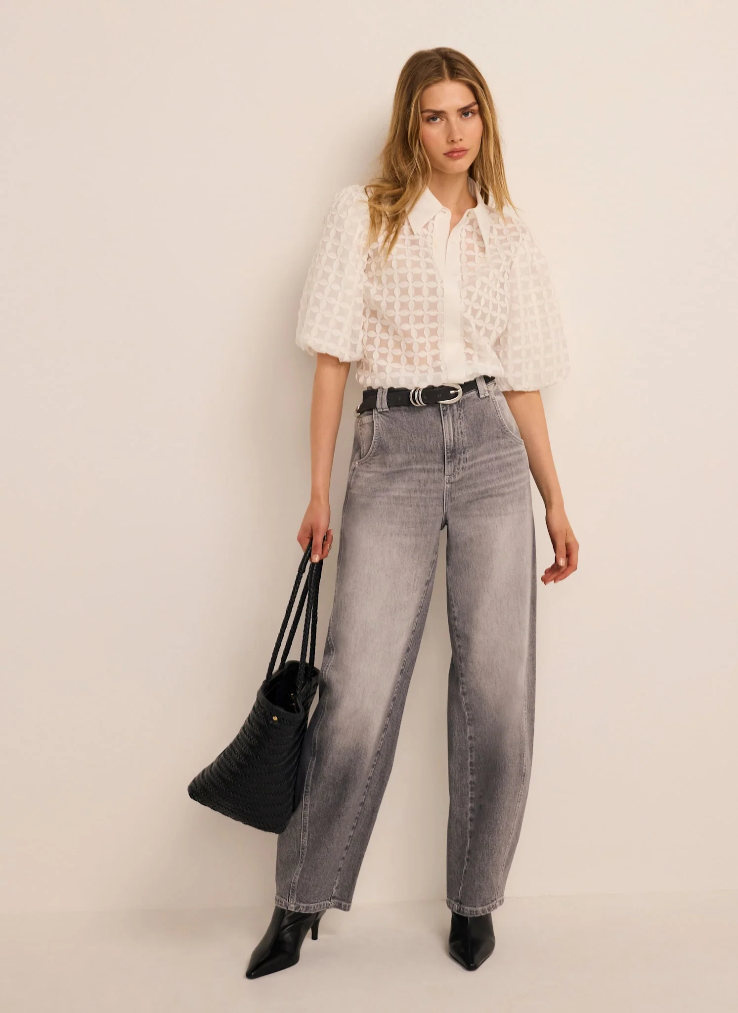Grey Ultimate Barrel Jeans