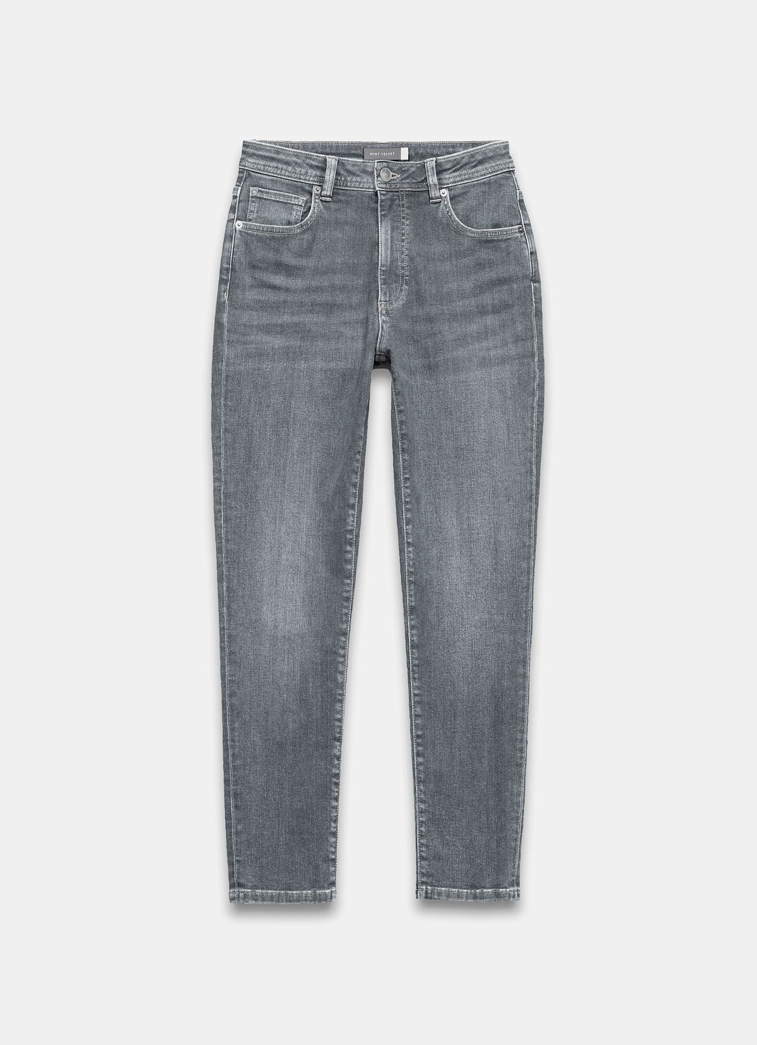 Grey Wash Sculpting Skinny Jeans - Image 6