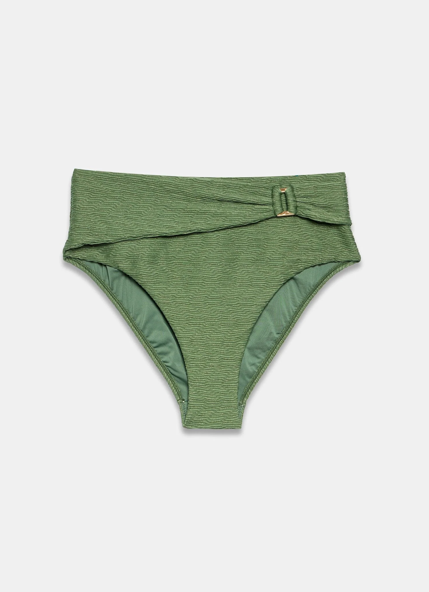 Green High Waist Bikini Bottoms - Image 6