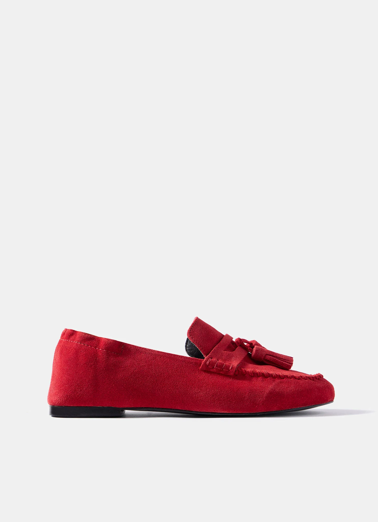 Indie Red Suede Loafers - Image 2