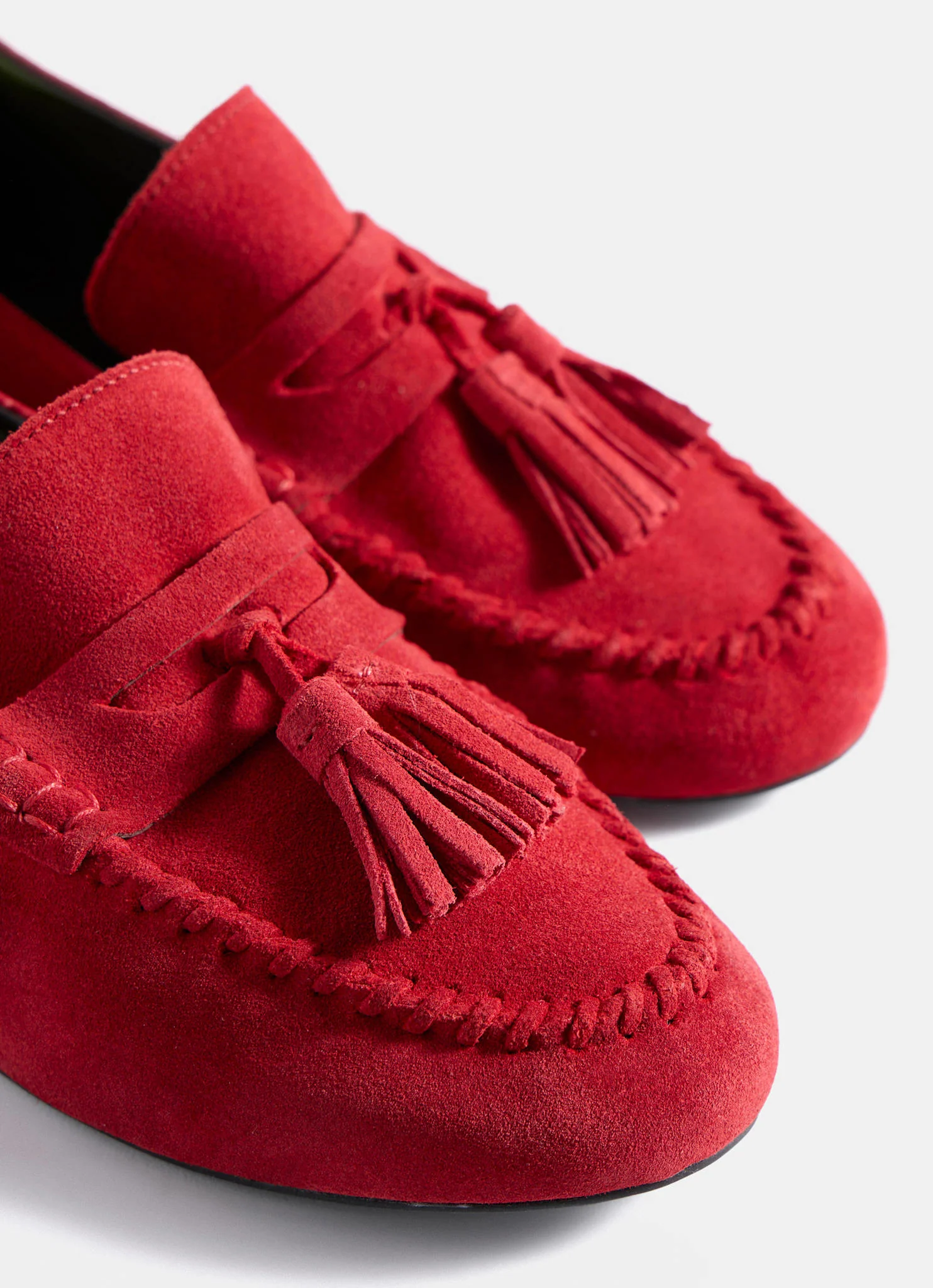 Indie Red Suede Loafers - Image 4