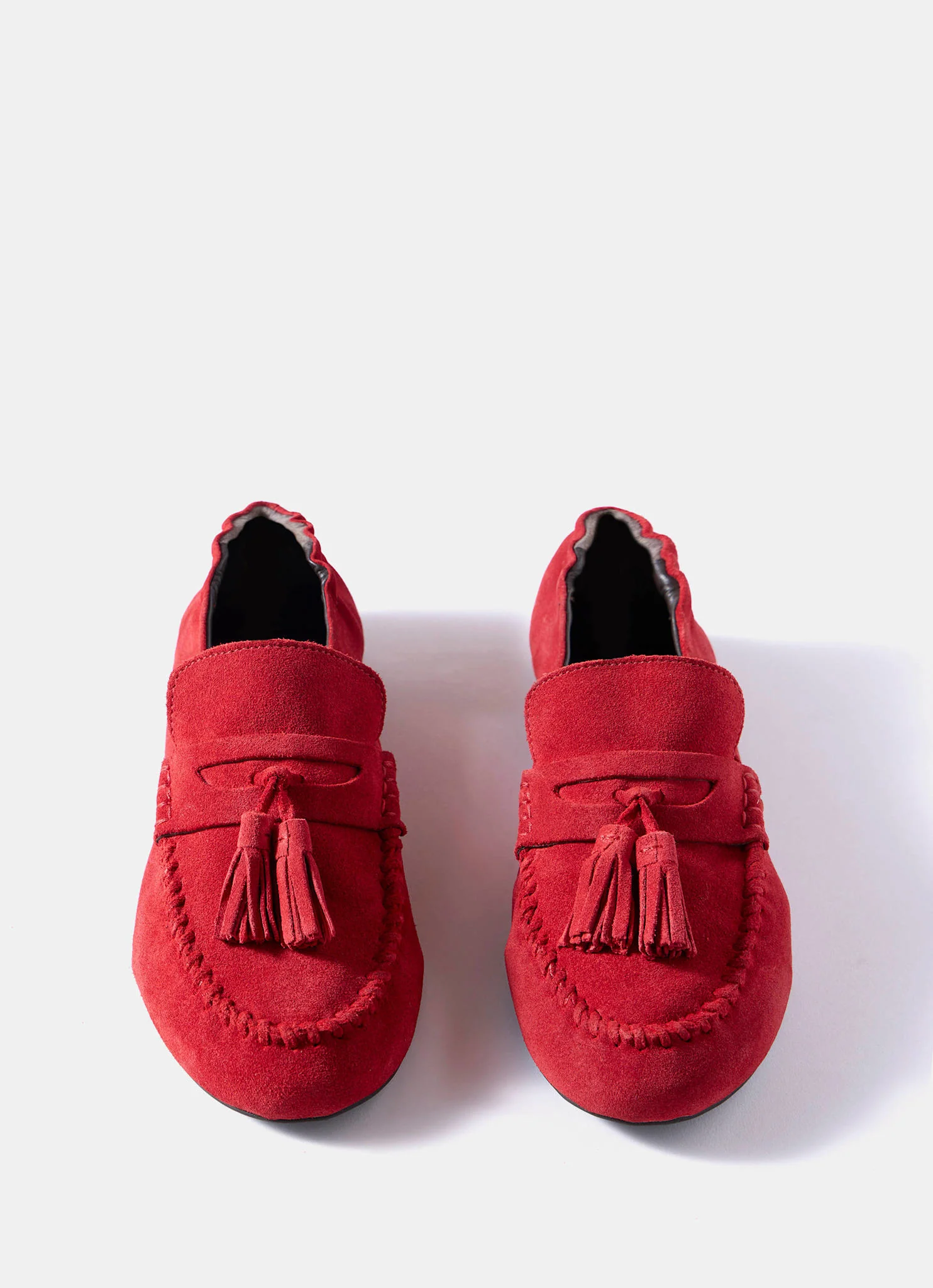 Indie Red Suede Loafers - Image 6