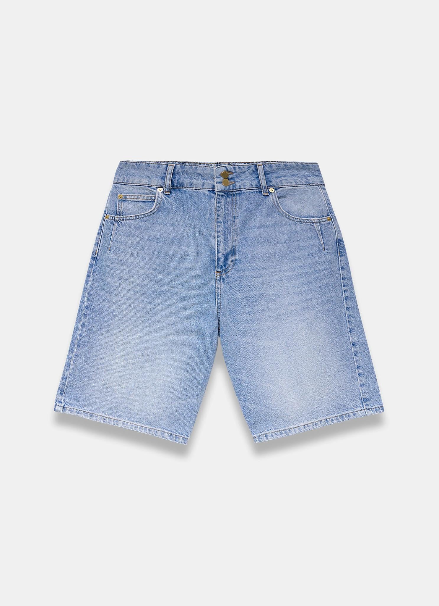 Denim Mid Length Shorts - Image 5