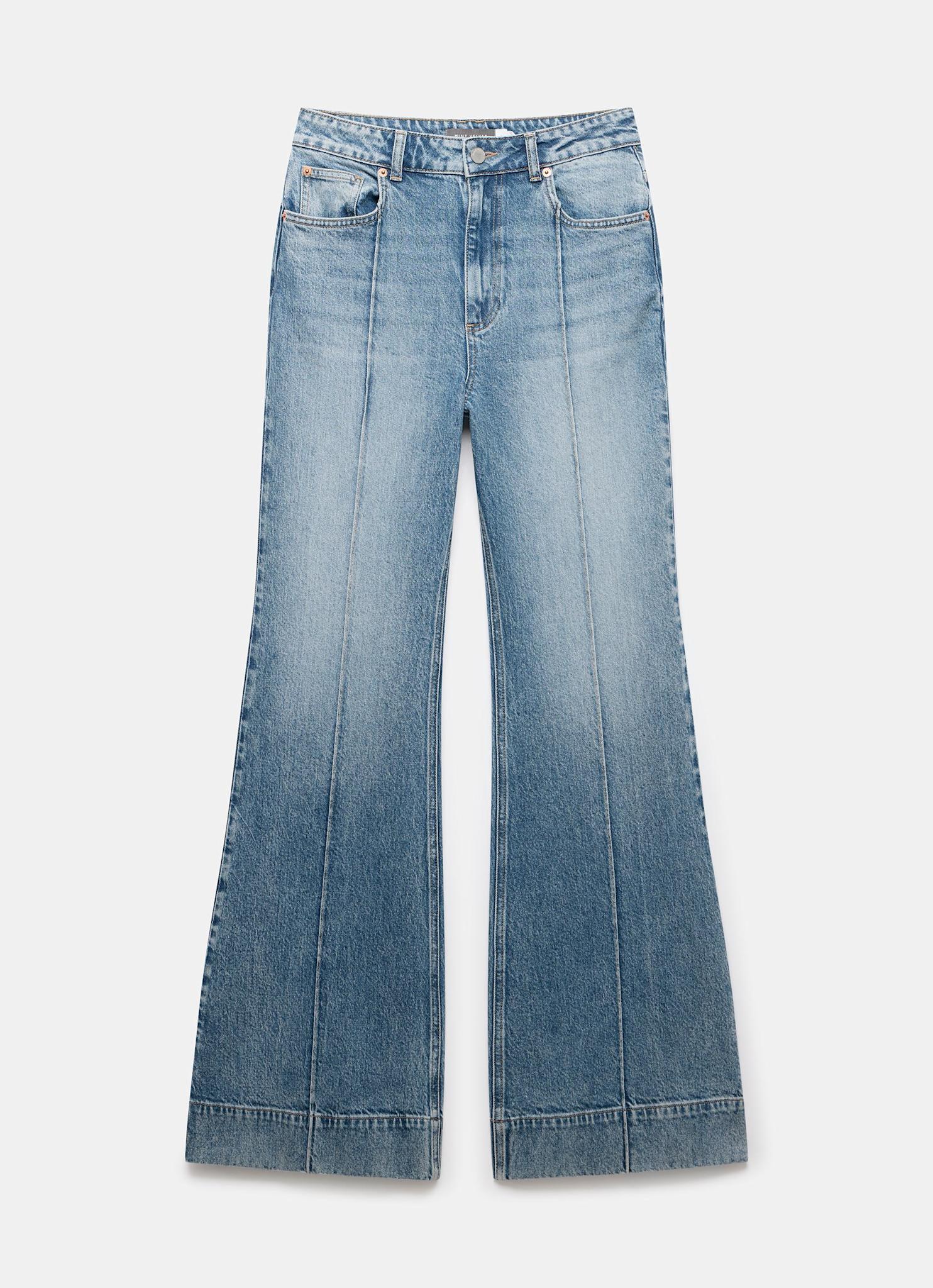 Mid Indigo 70s Flared Jeans - Image 6