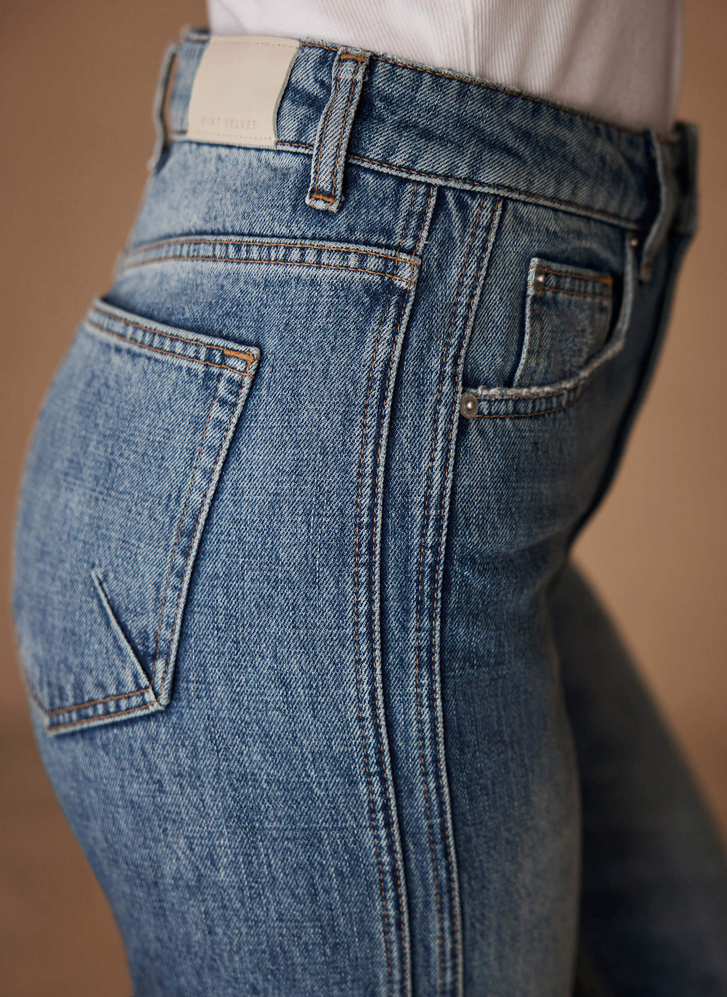 Mid Indigo Relaxed Tapered Boyfriend Jeans - Image 4