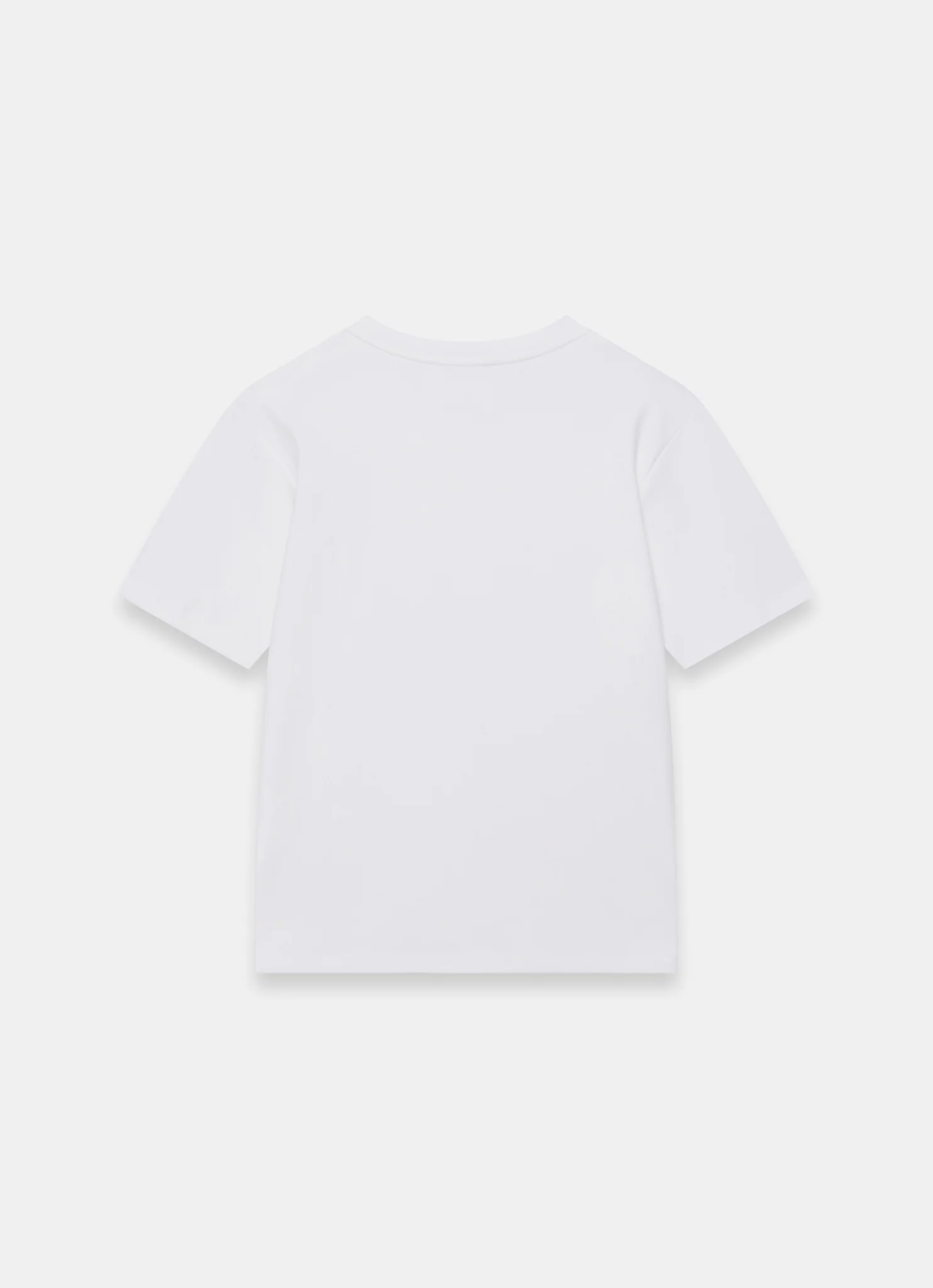 White Cotton Crochet Detail T-Shirt - Image 7