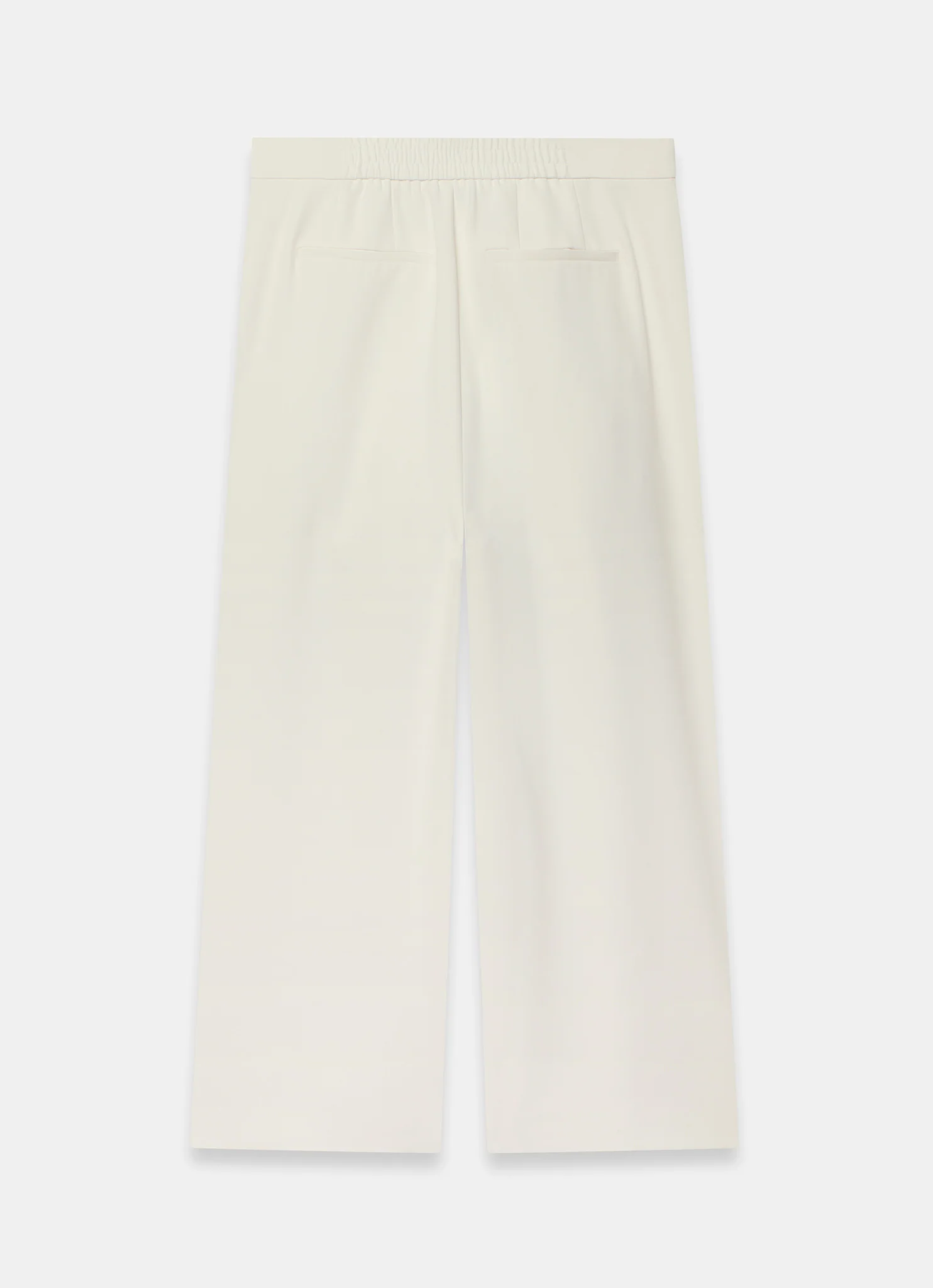 White Cropped Utility Trousers - Image 7