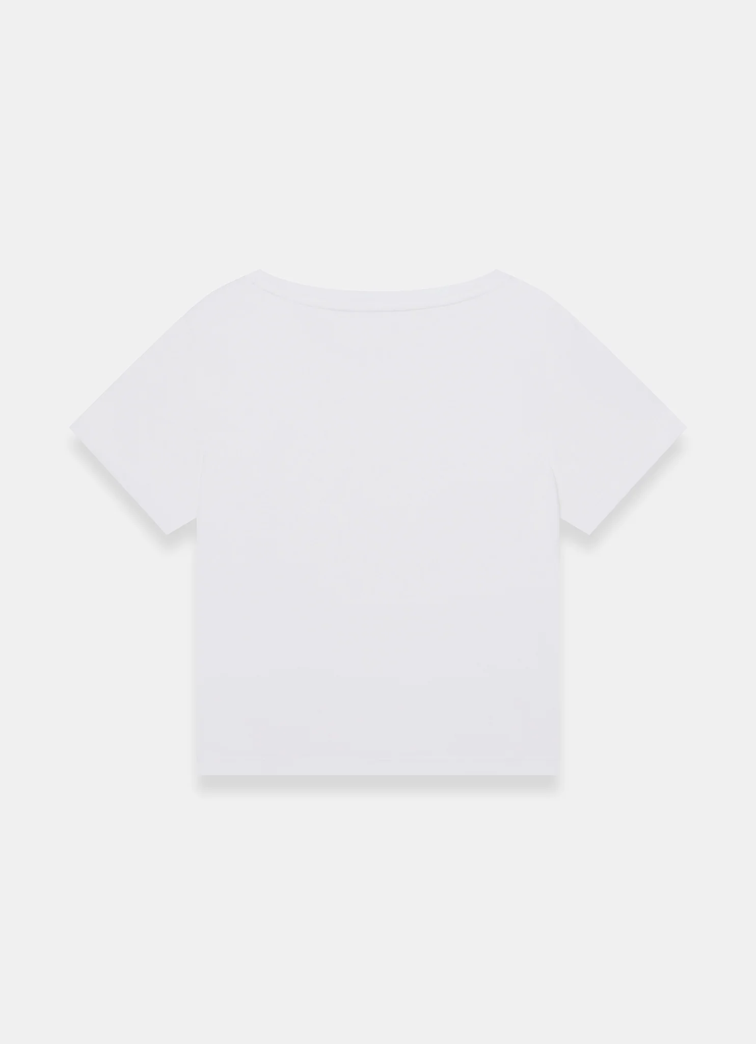 White Linen Blend V-Neck T-Shirt - Image 8