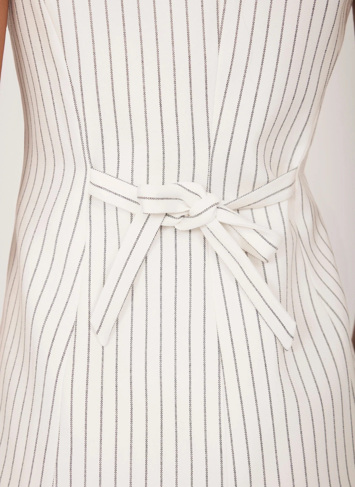 White Pinstripe Waistcoat - Image 5