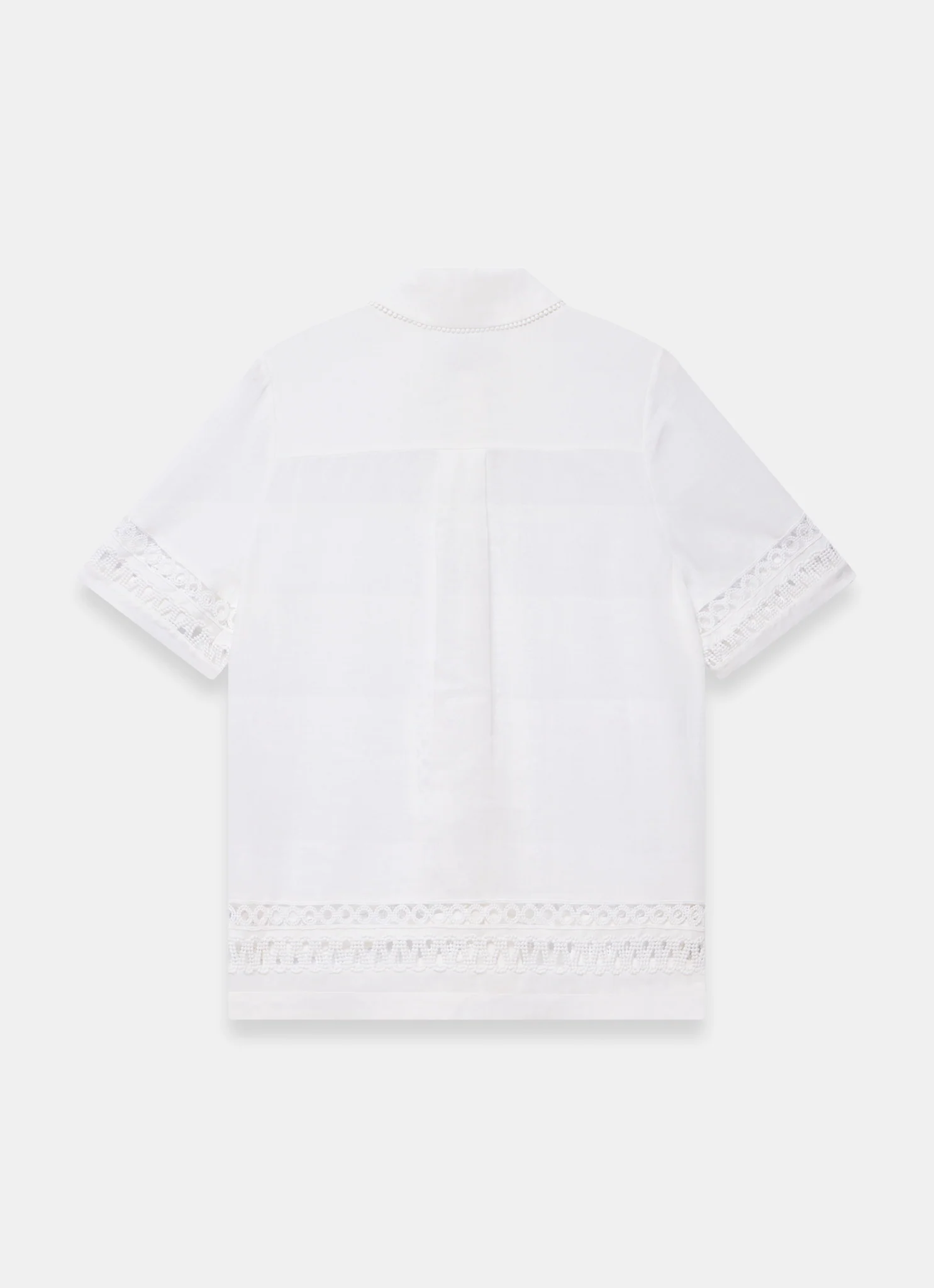 White Ramie Resort Shirt - Image 7