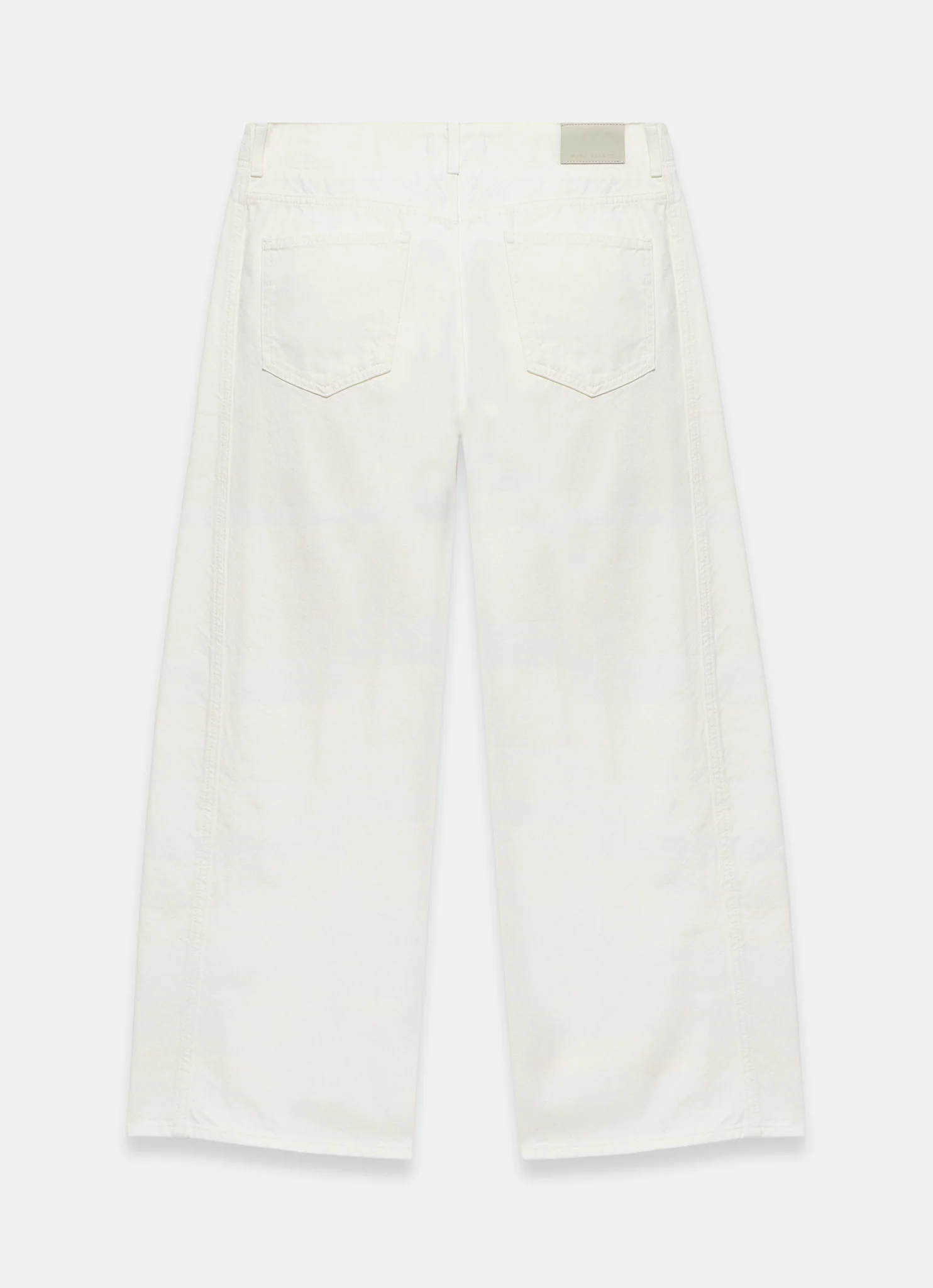 Cream Relaxed Wide Leg Jeans - Image 7