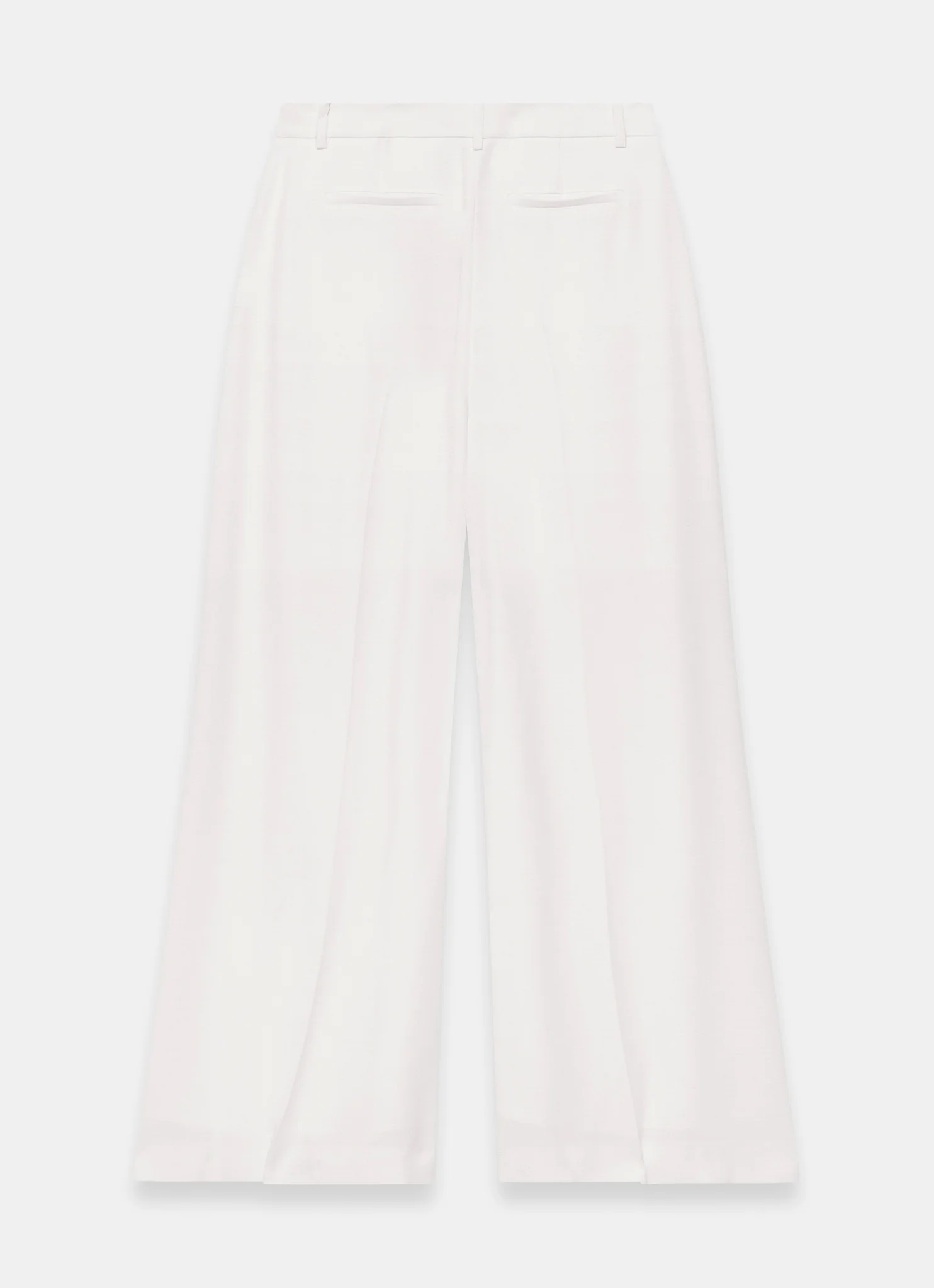 Cream Pleat Detail Trousers - Image 8