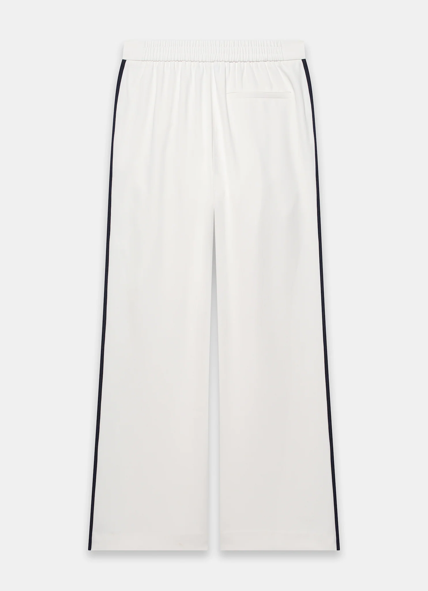 White Side Stripe Wide Trousers - Image 7
