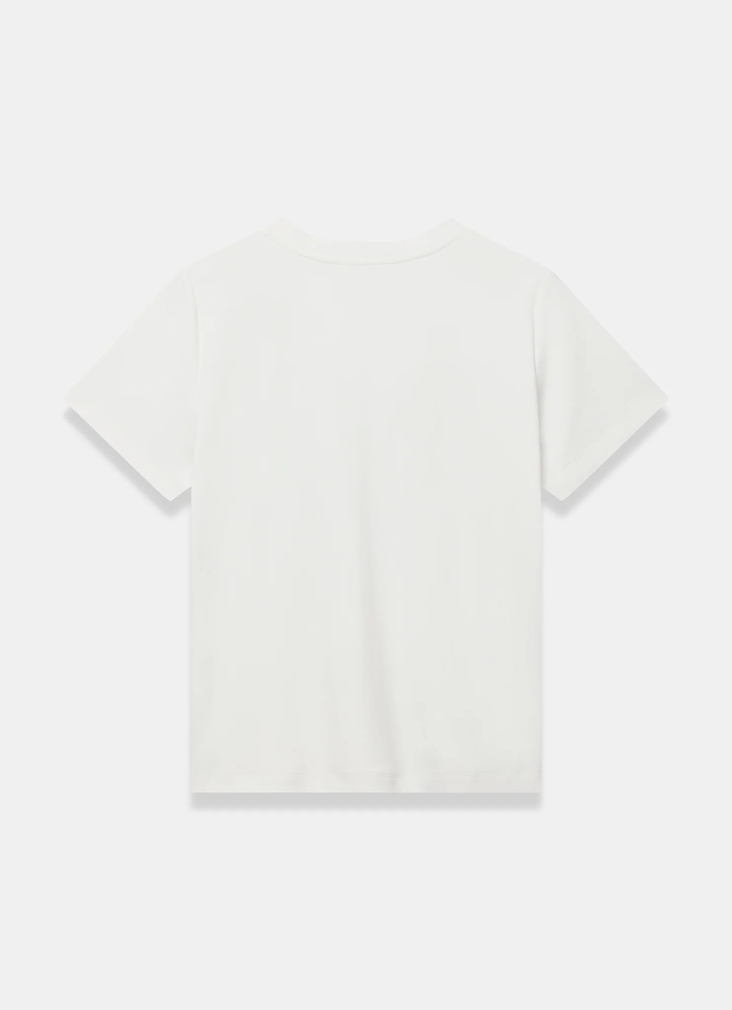 White Cotton Stamp Graphic T-Shirt - Image 8