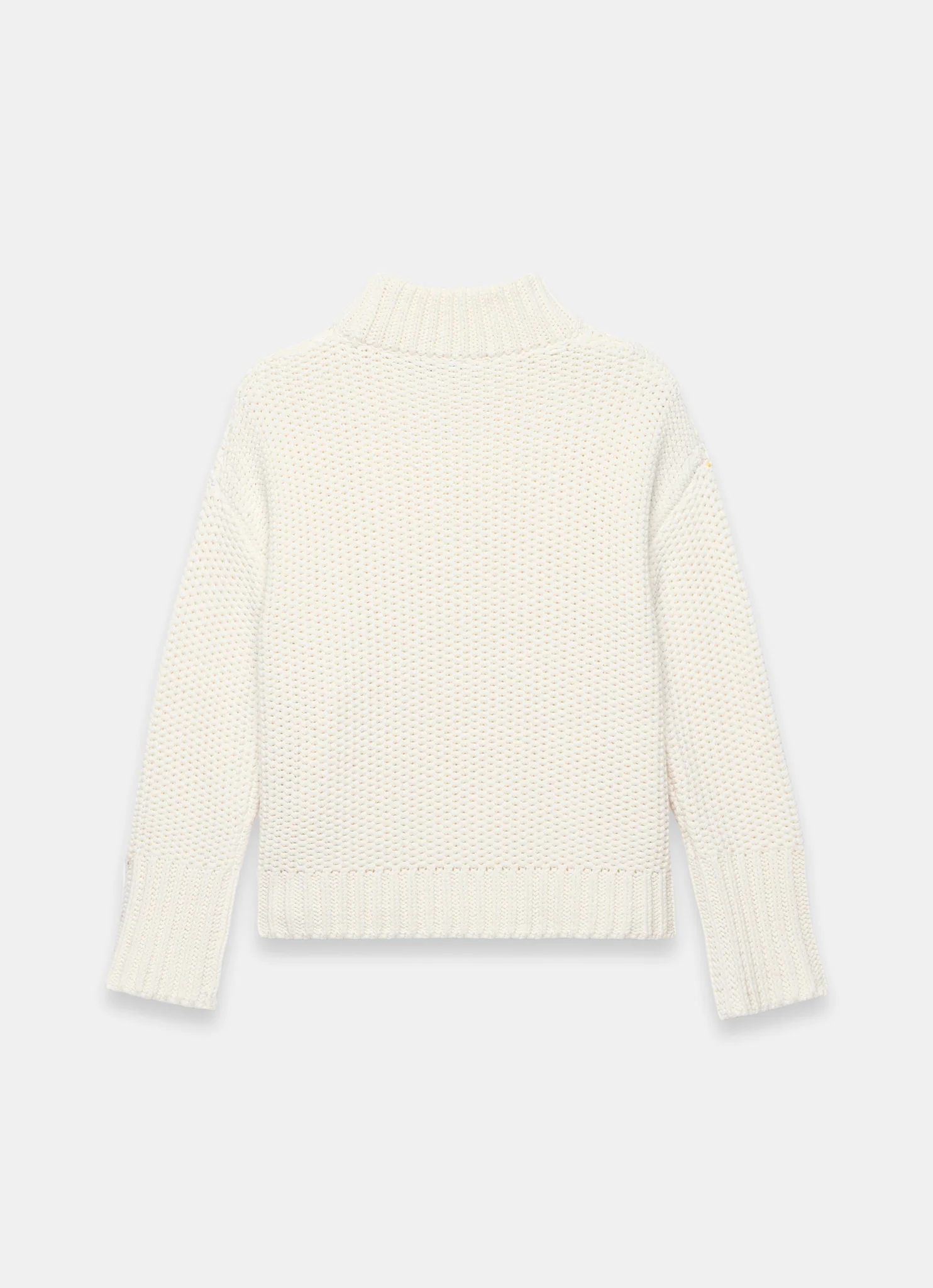 White Cotton Blend Star Detail Jumper - Image 7