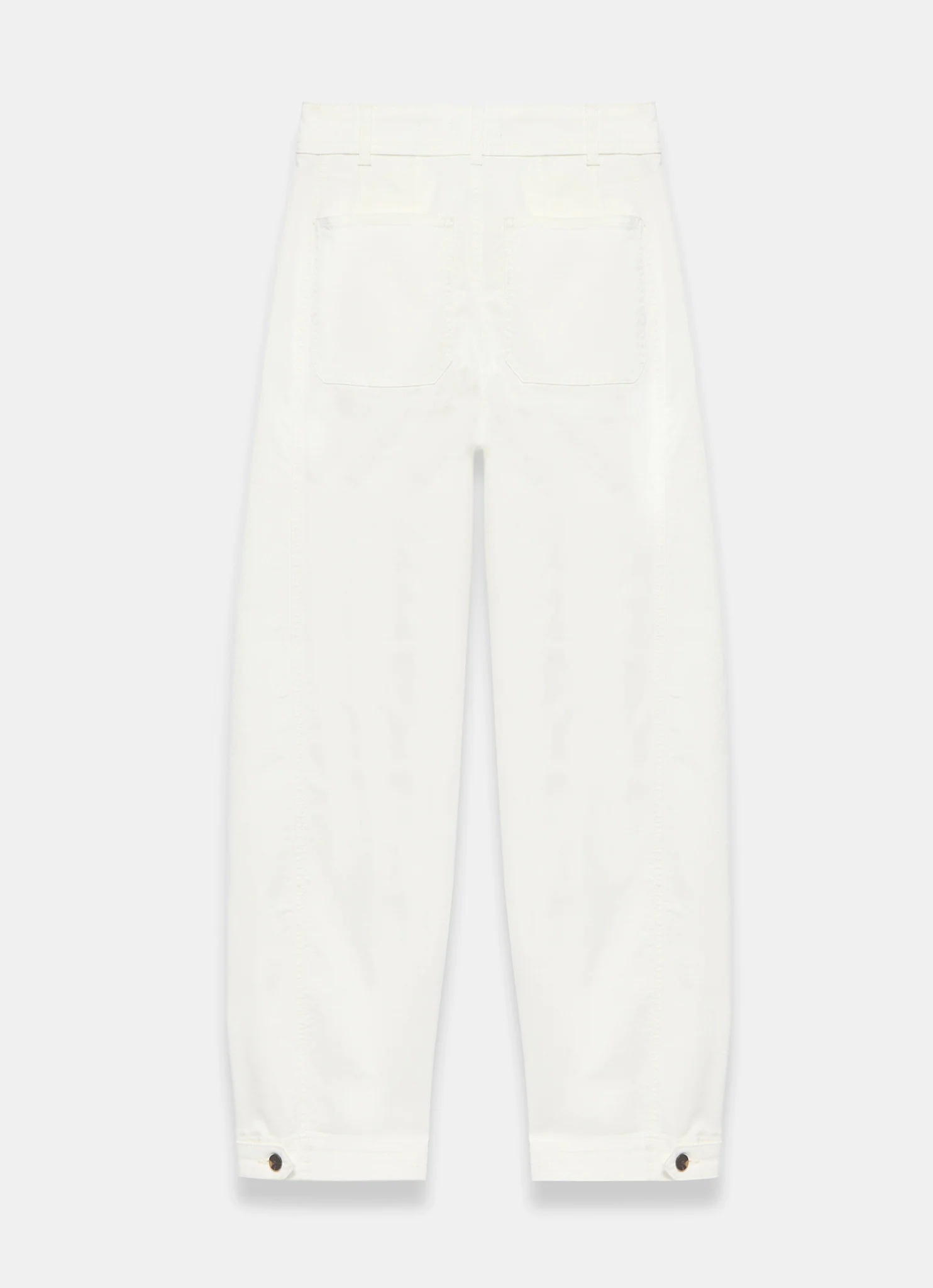 White Washed Barrel Leg Chino Trousers - Image 6